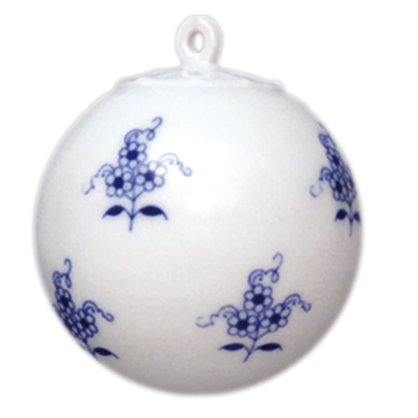 A beautifully crafted Christmas ornament made of traditional onion porcelain, showcasing intricate designs and a height of 2.6 inches.