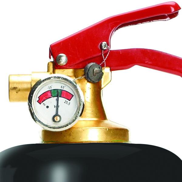 Chic Deer 2 fire extinguisher in elegant design, made of steel and brass, perfect for modern interiors.