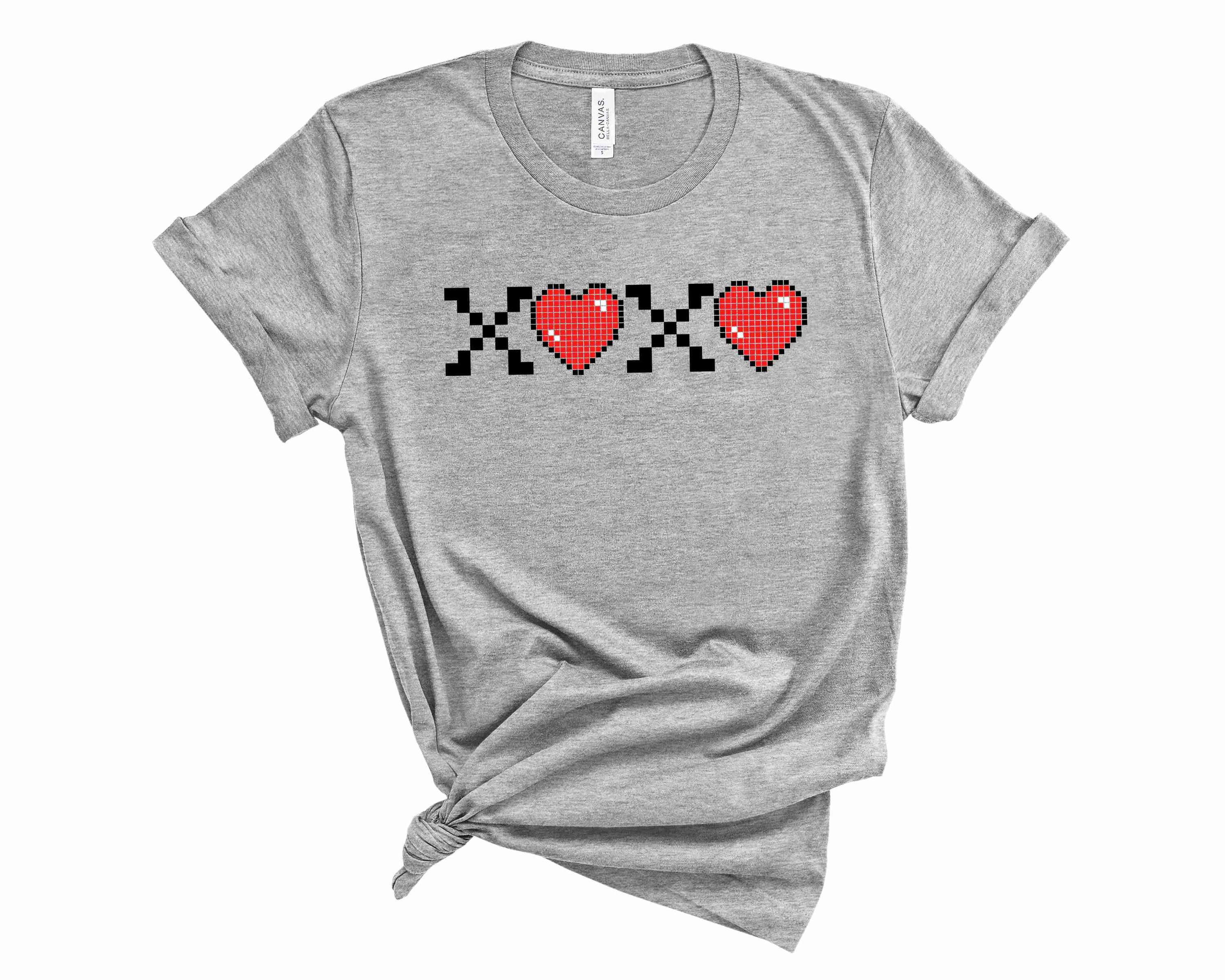 Digital XOXO Graphic Tee featuring a trendy design on a soft unisex t-shirt.