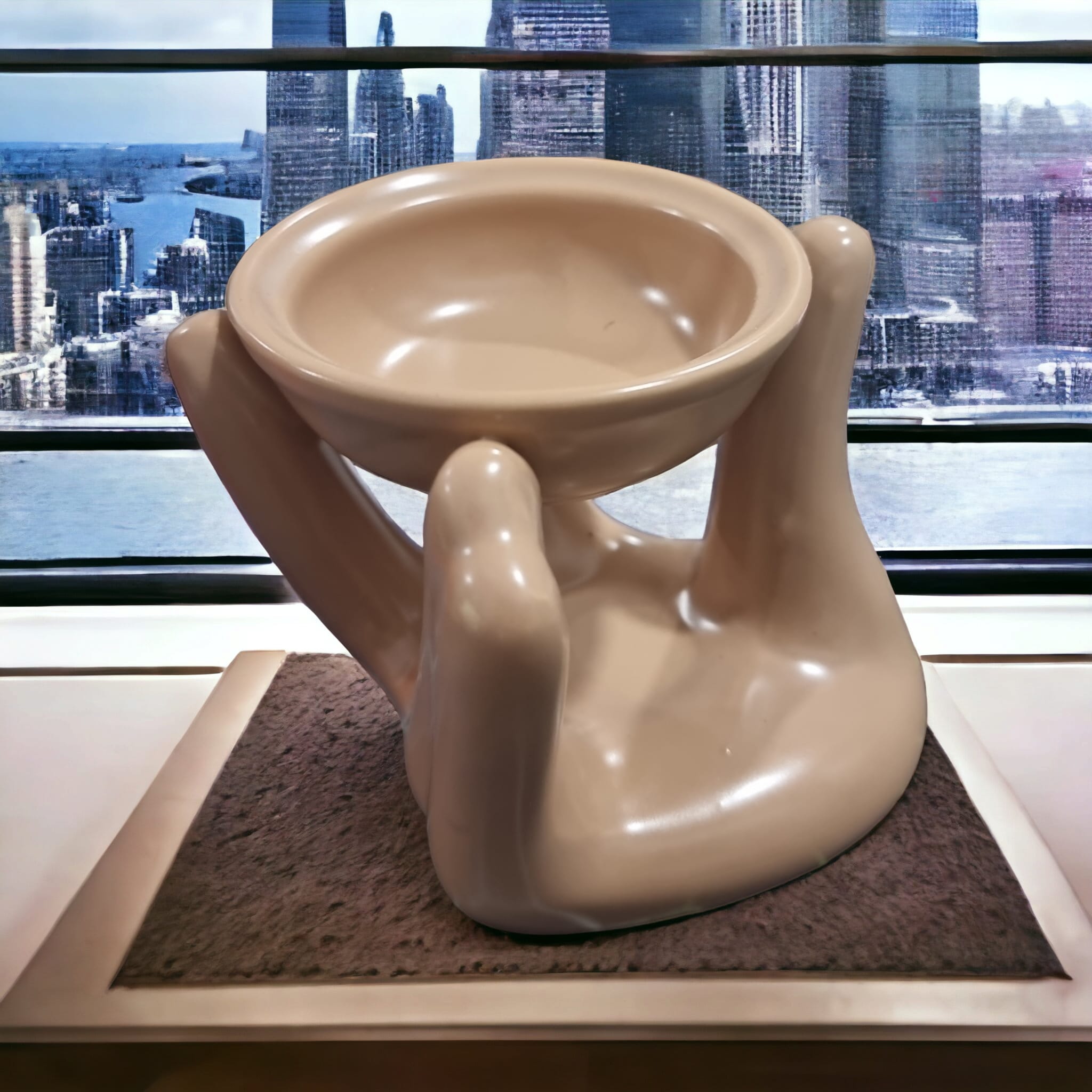 Elegant Hand Wax Melt Burner with a stylish design, perfect for melting wax melts and enhancing home ambiance.