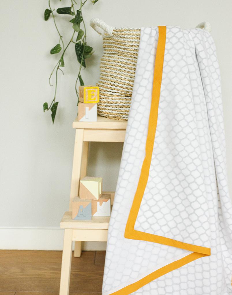 ERAWAN Cotton Royal Dohar featuring three layers of soft natural cotton with hand block-printed design, perfect for babies.