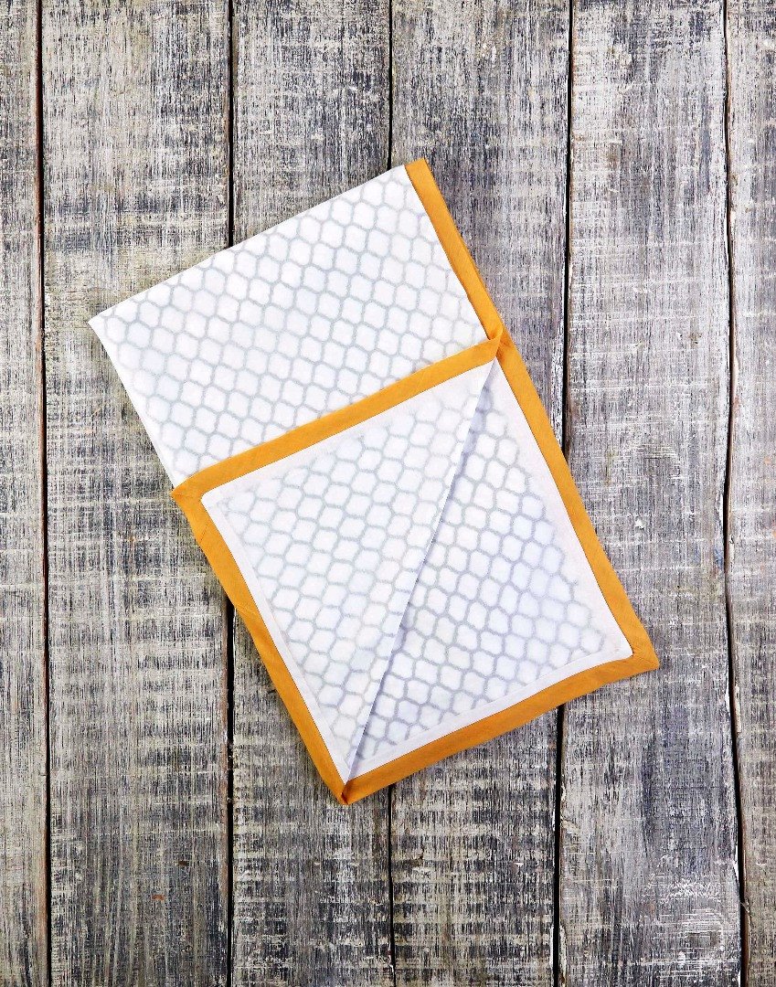 ERAWAN Cotton Royal Dohar featuring three layers of soft natural cotton with hand block-printed design, perfect for babies.