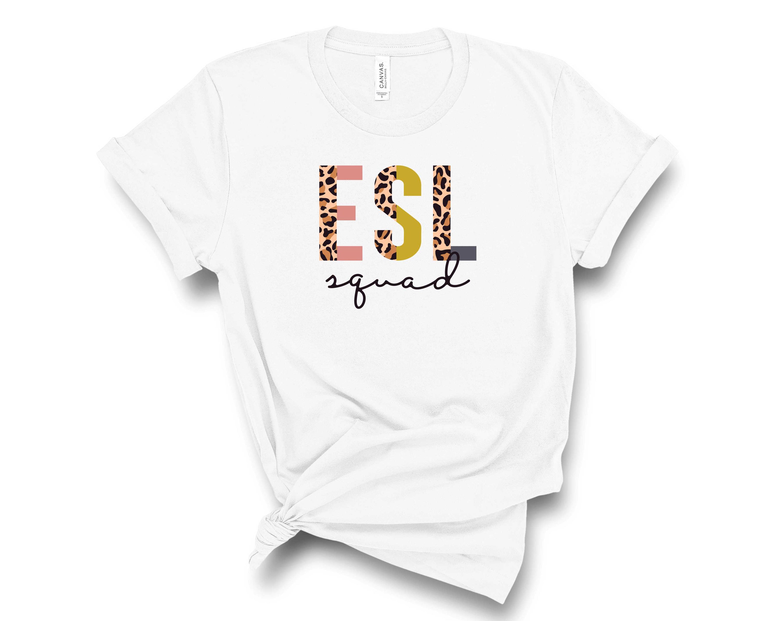 ESL Squad Half Leopard Graphic Tee featuring a unique half leopard design on a soft unisex t-shirt.