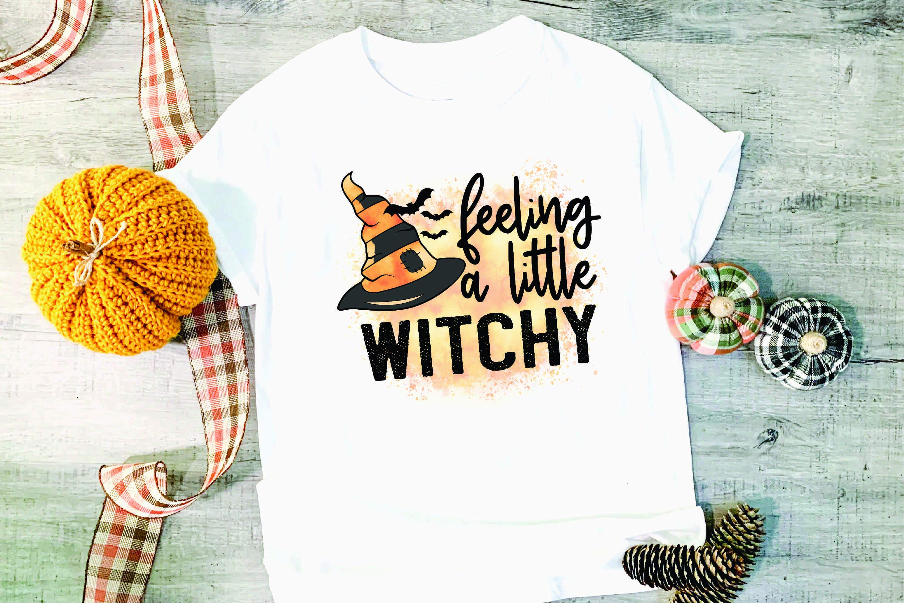 Feeling Witchy Graphic Tee featuring a unique witchy design on a soft Bella Canvas fabric.