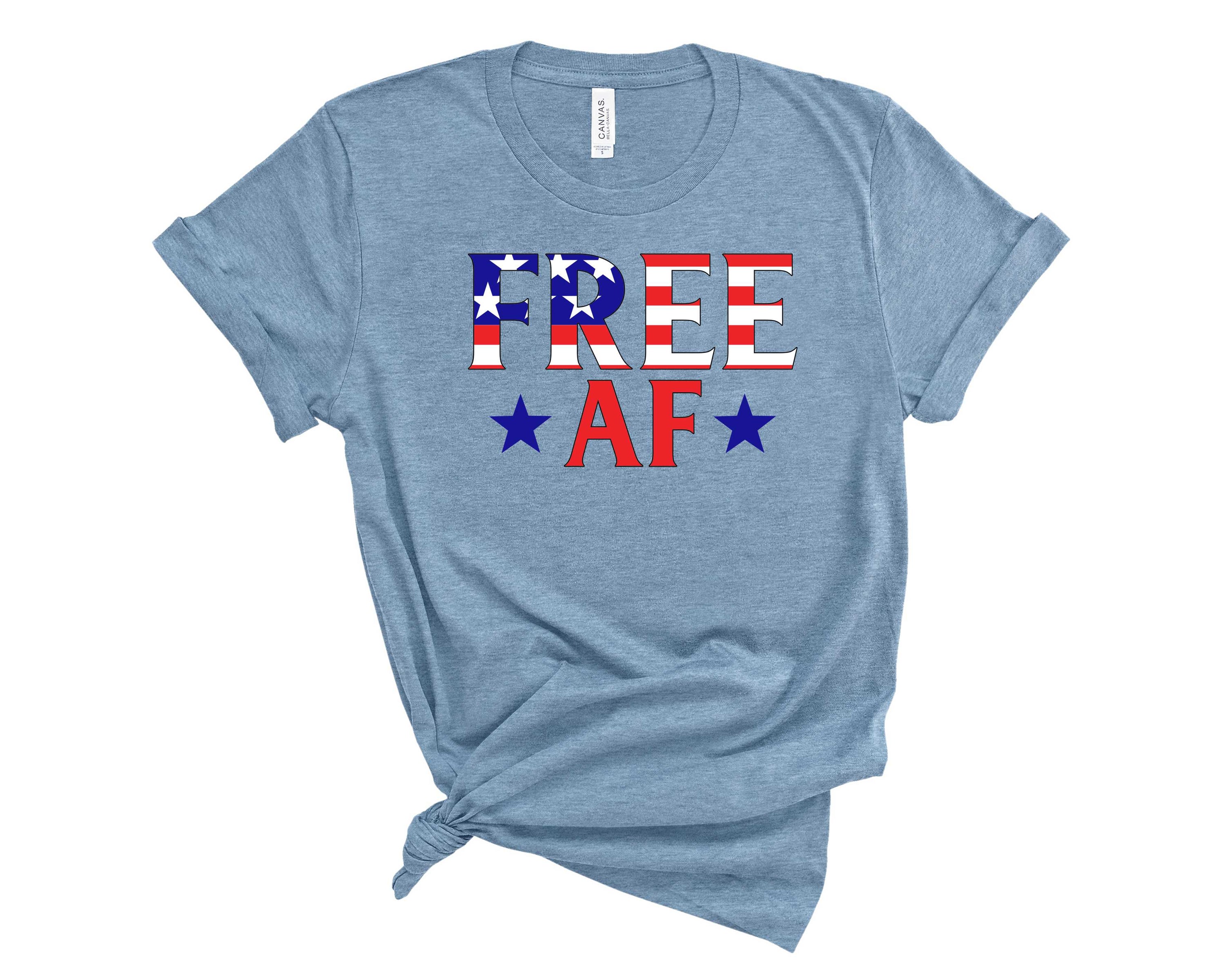 Free AF Graphic Tee featuring a bold design on a soft unisex t-shirt.