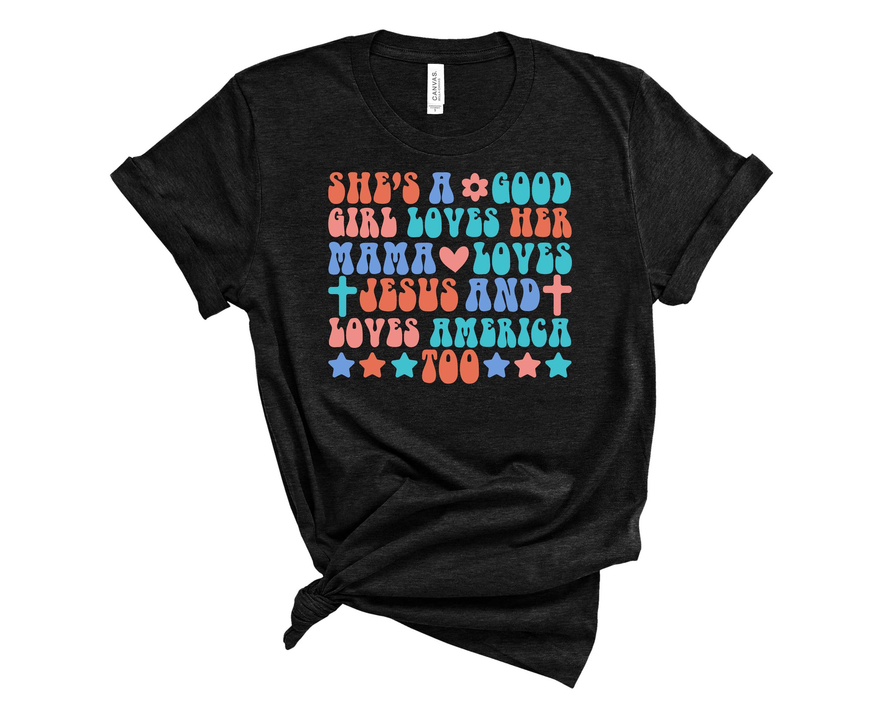 Good Girl Graphic Tee featuring a trendy design on a unisex t-shirt, perfect for casual wear.