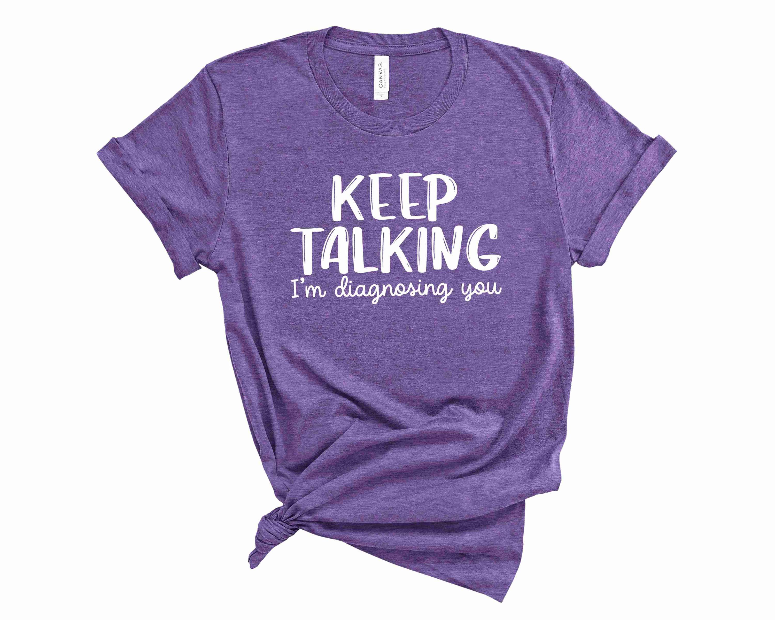 Keep Talking Graphic Tee featuring a stylish design suitable for all genders.