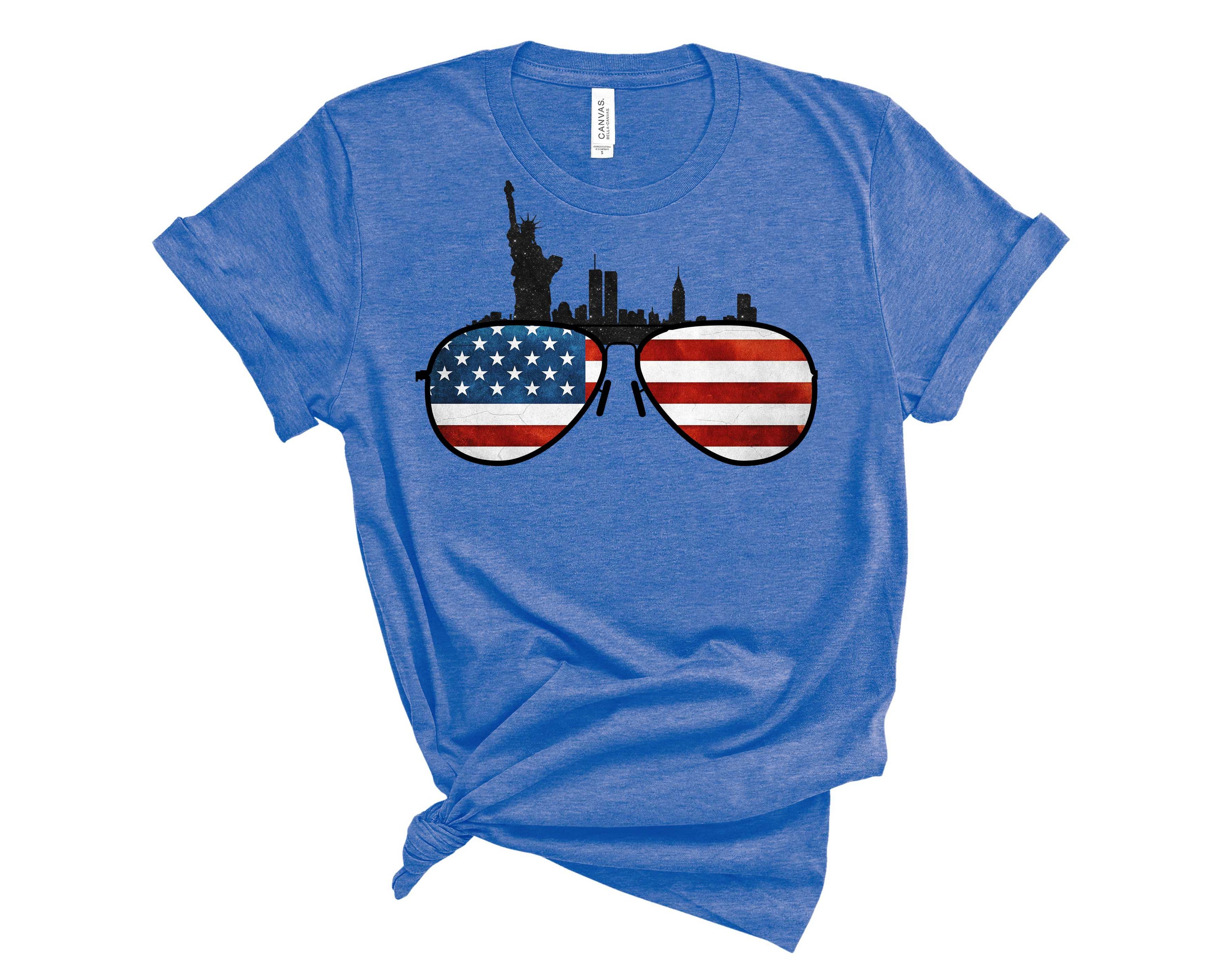 Liberty Glasses Graphic Tee featuring a trendy glasses design on a soft fabric, suitable for casual wear.