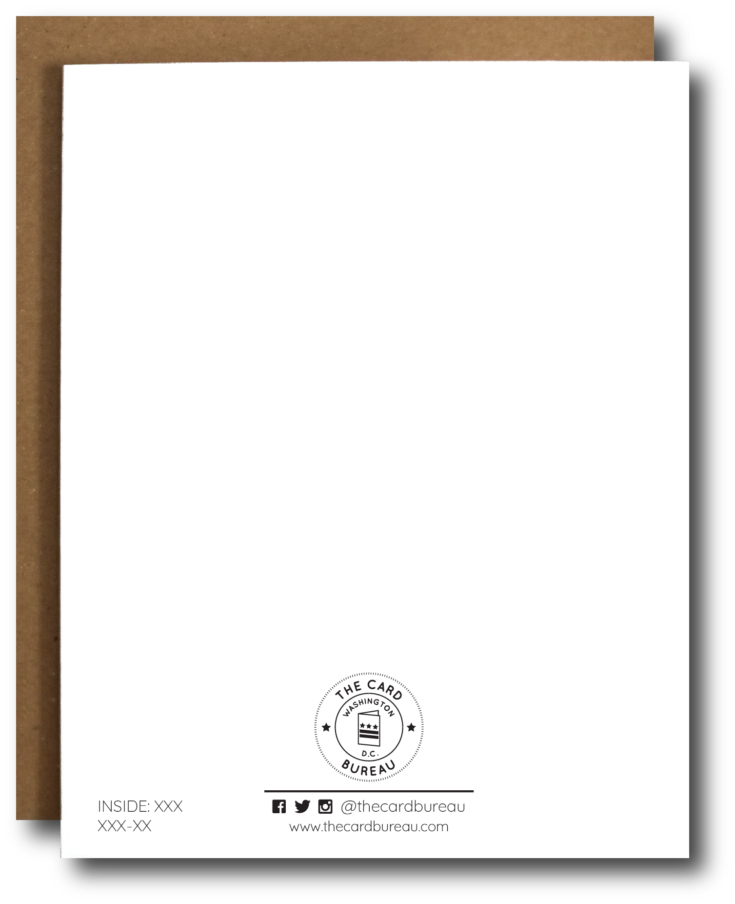 A charming greeting card featuring a playful design celebrating the love for dogs, with a kraft envelope and protective plastic sleeve.