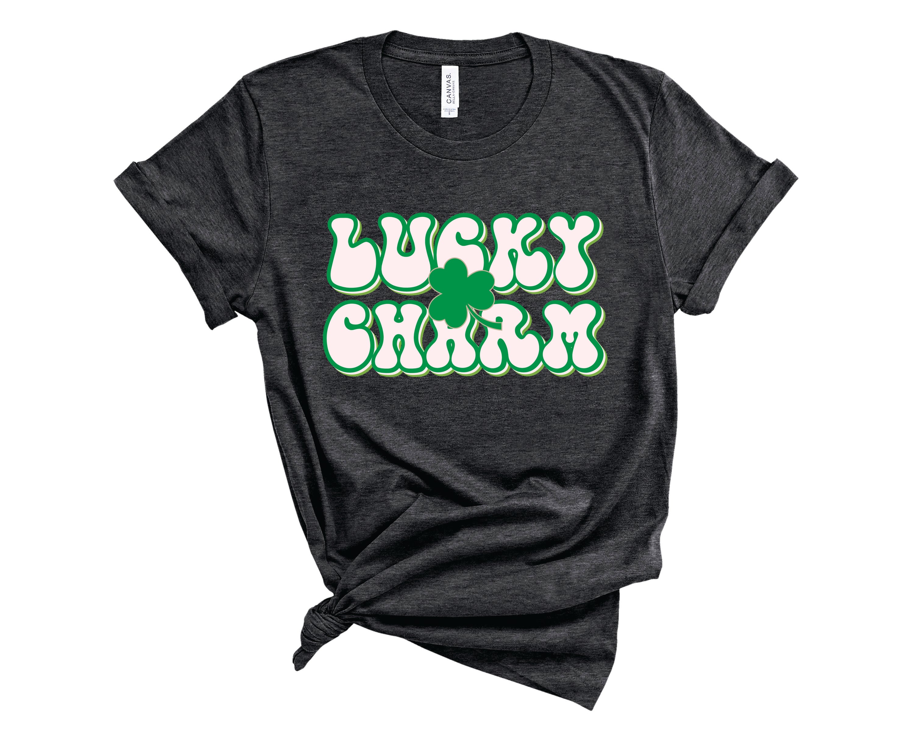 Lucky Charm Graphic Tee featuring a vibrant graphic design on a soft unisex t-shirt.