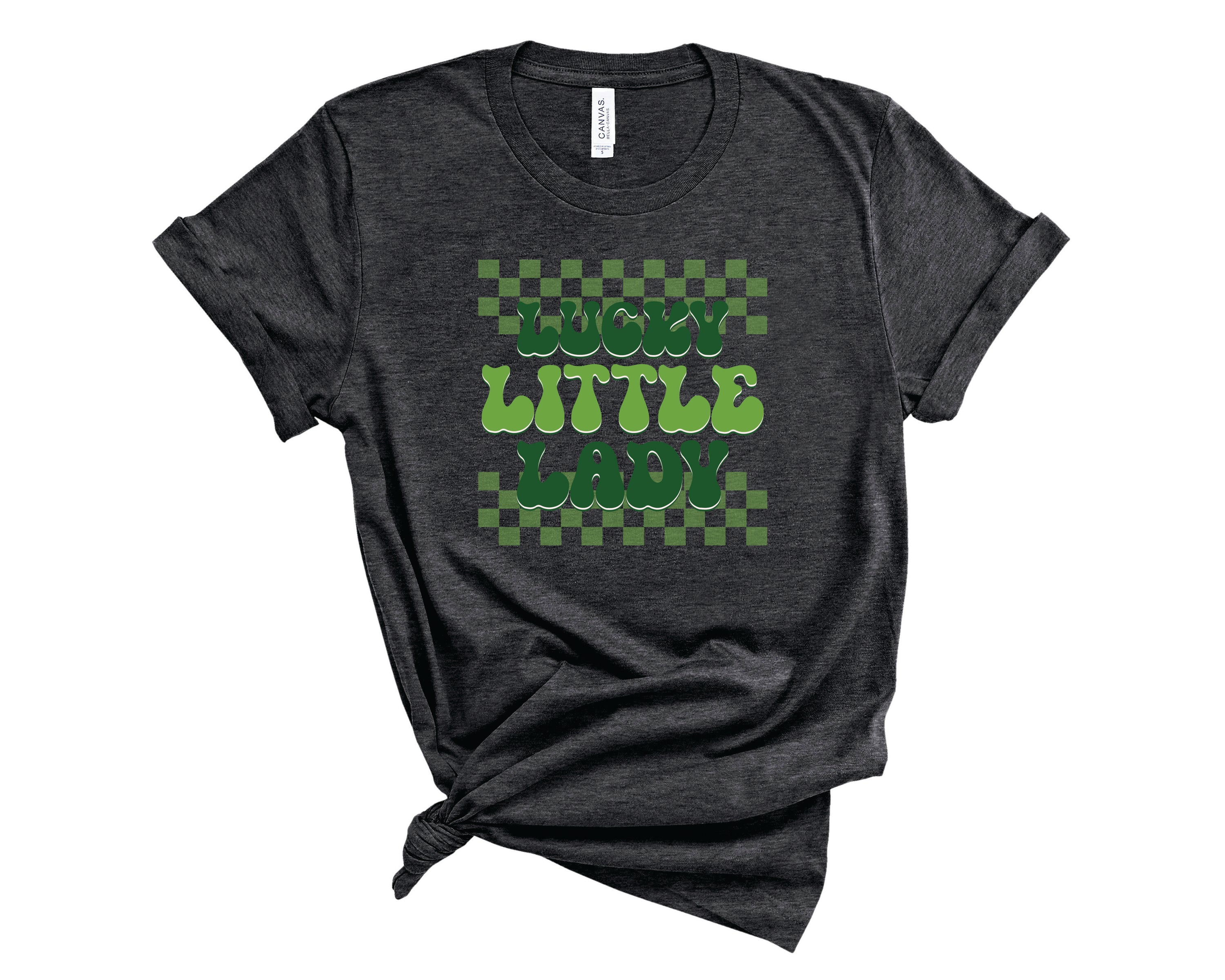 Lucky Little Lady Graphic Tee featuring a stylish design, perfect for casual wear.
