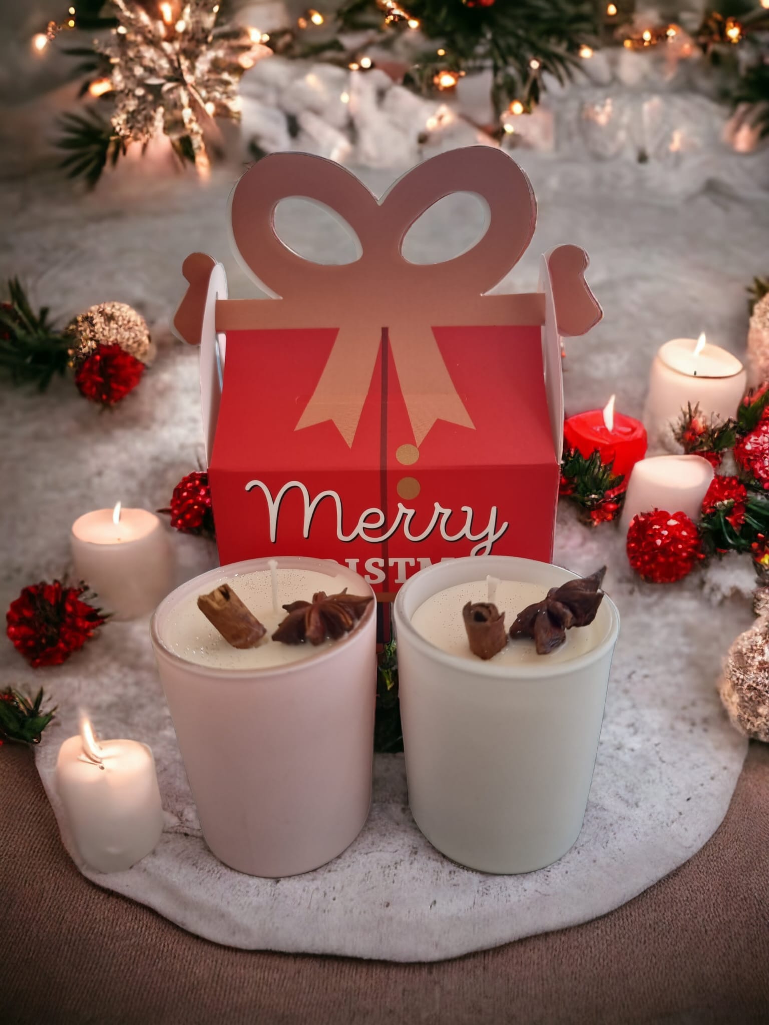 Magic Moments Scent x2 Candle Gift Set Box featuring two elegantly designed candles with enchanting fragrances.