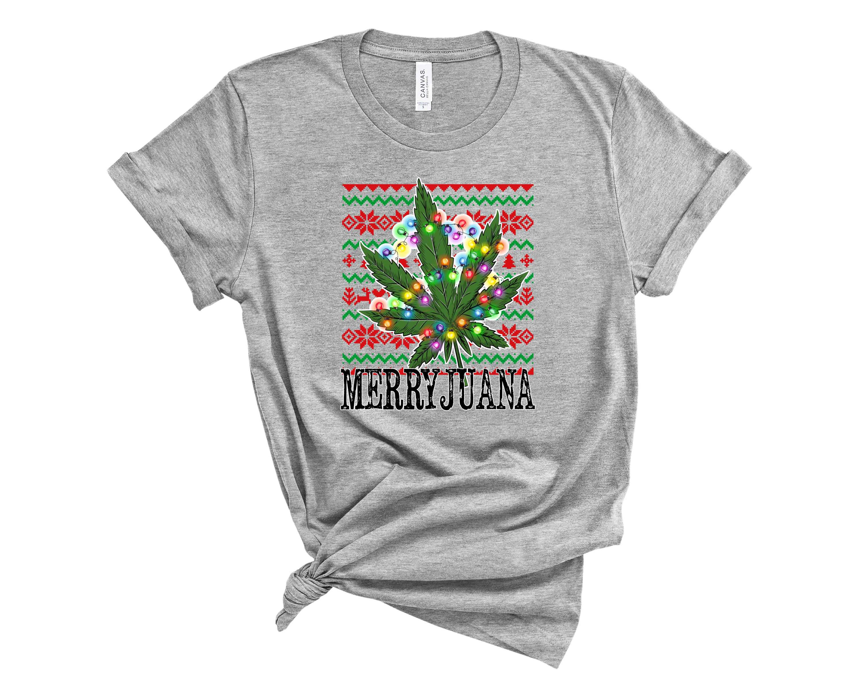 Merry Juana Graphic Tee featuring a bold design, unisex fit, and soft fabric, perfect for casual wear.