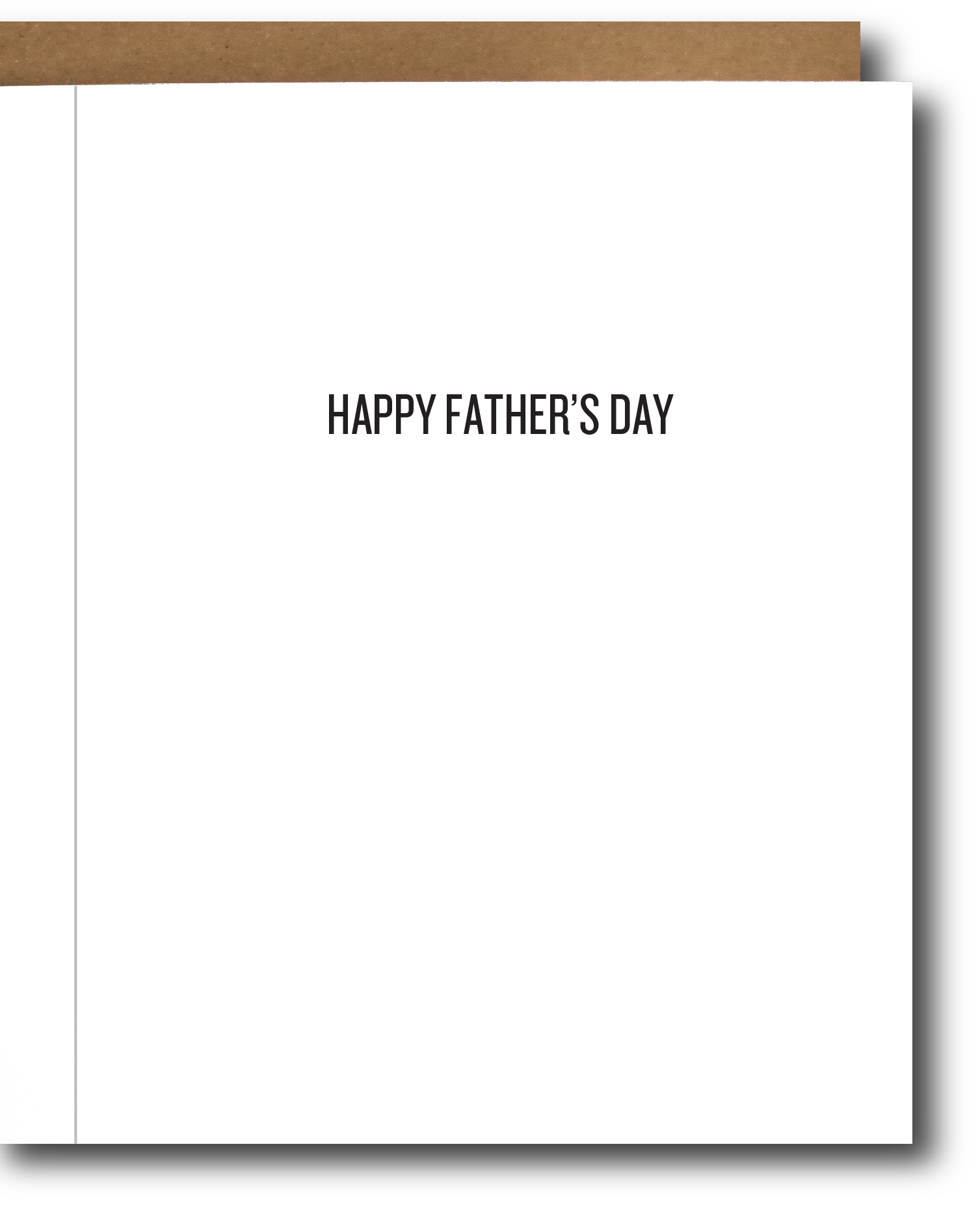 Minivan Dad Father's Day Card with Kraft envelope, featuring a heartfelt message inside.