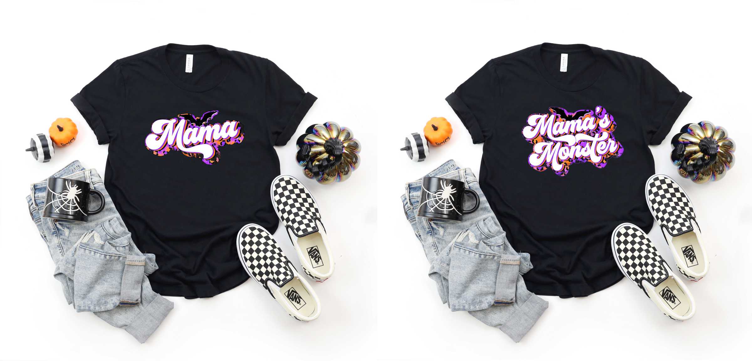 A vibrant Monster Halloween Tie Dye Graphic Tee featuring colorful swirls and a playful monster design, perfect for Halloween festivities.