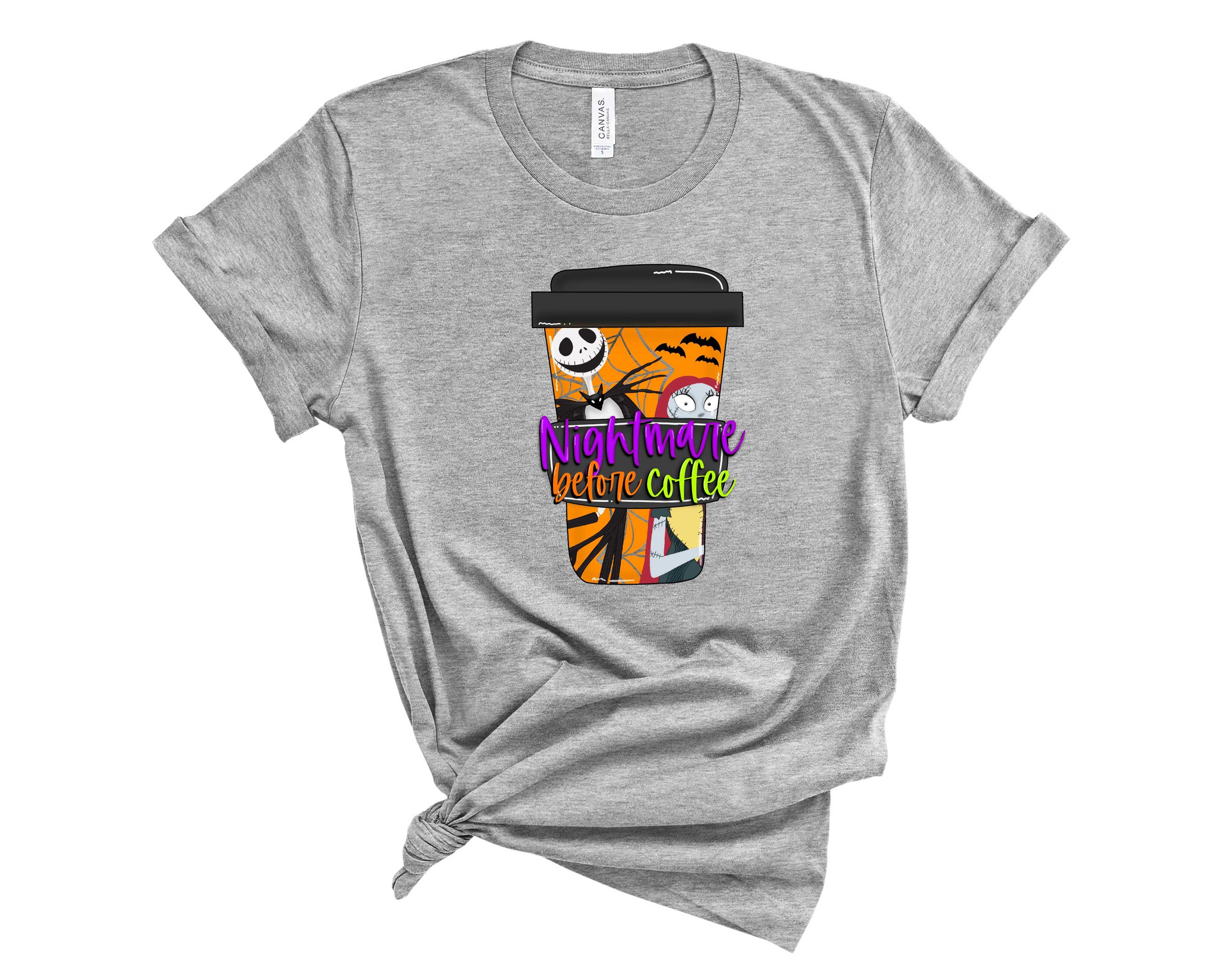 A stylish unisex graphic tee featuring a whimsical coffee-themed design, perfect for coffee lovers.