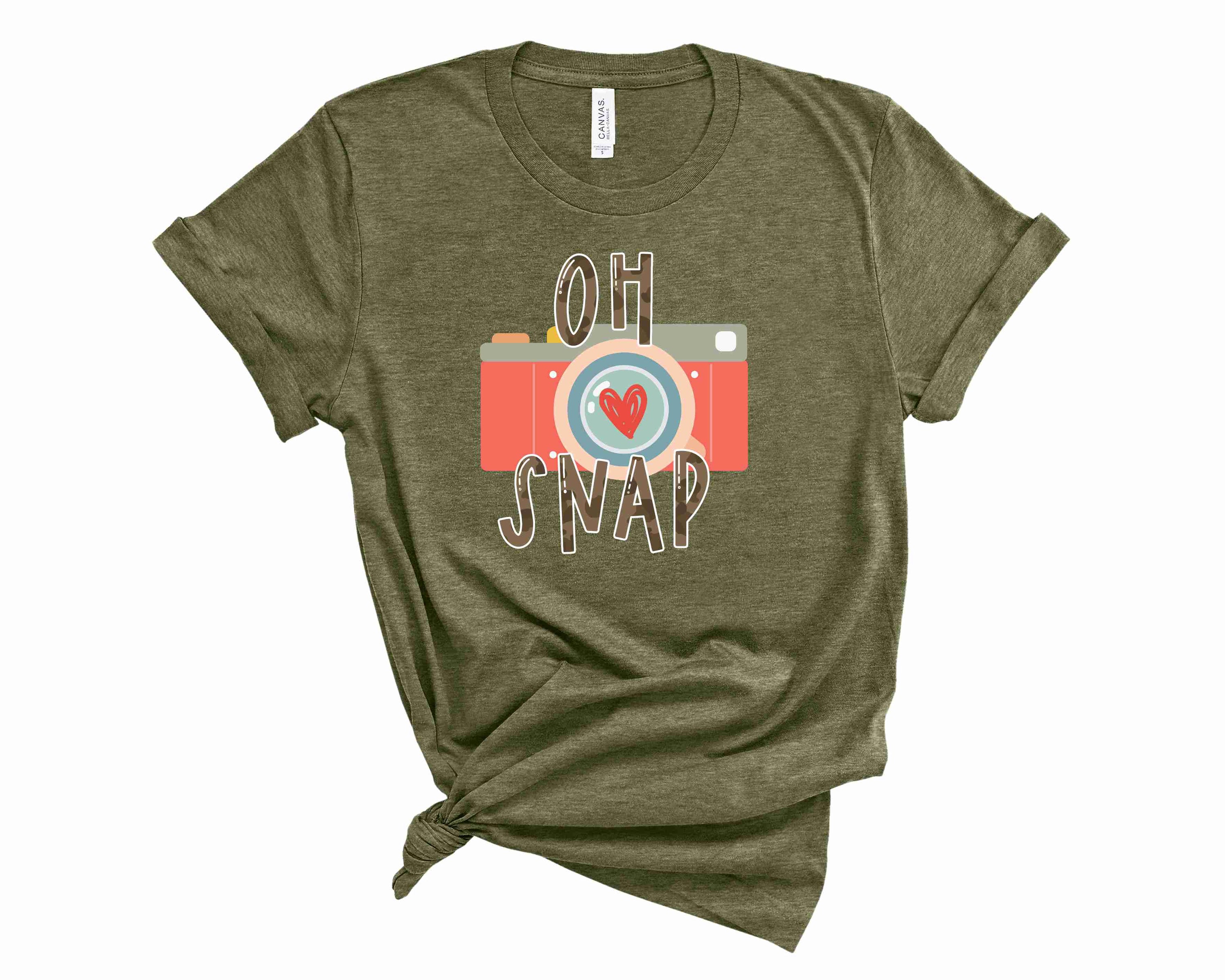 OH SNAP Graphic Tee featuring a trendy design on a unisex t-shirt, perfect for casual wear.