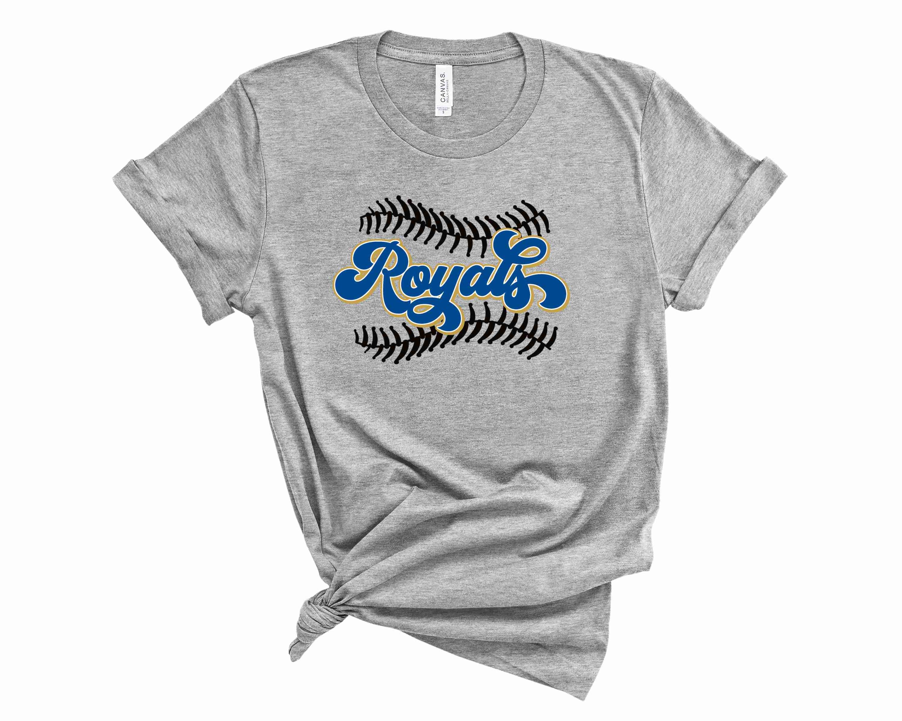 Unisex Royals baseball graphic tee featuring a vibrant team logo.