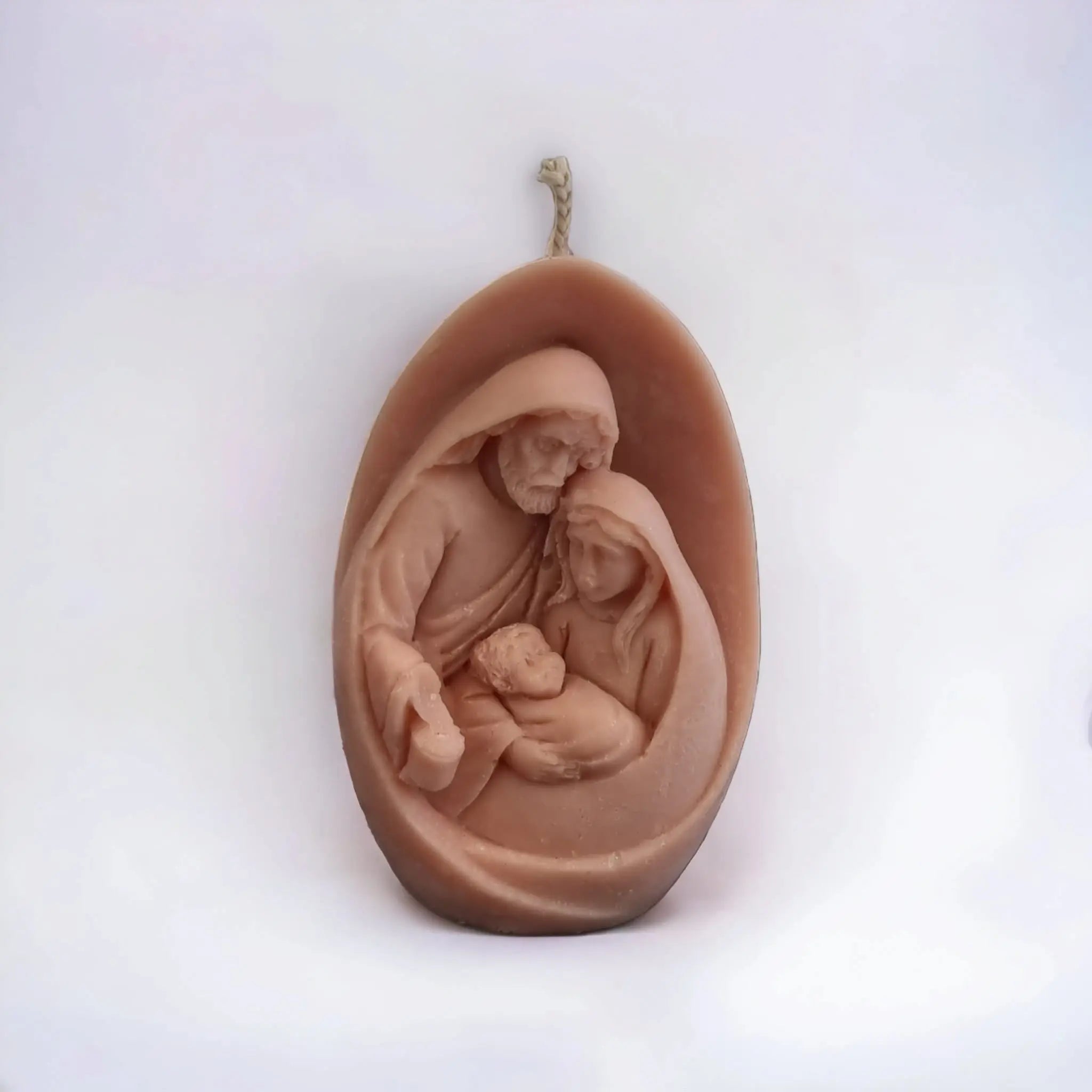 A beautifully designed bottle of Rosemary & Wreath scented essence, symbolizing the Birth of Christ, with a serene and elegant appearance.