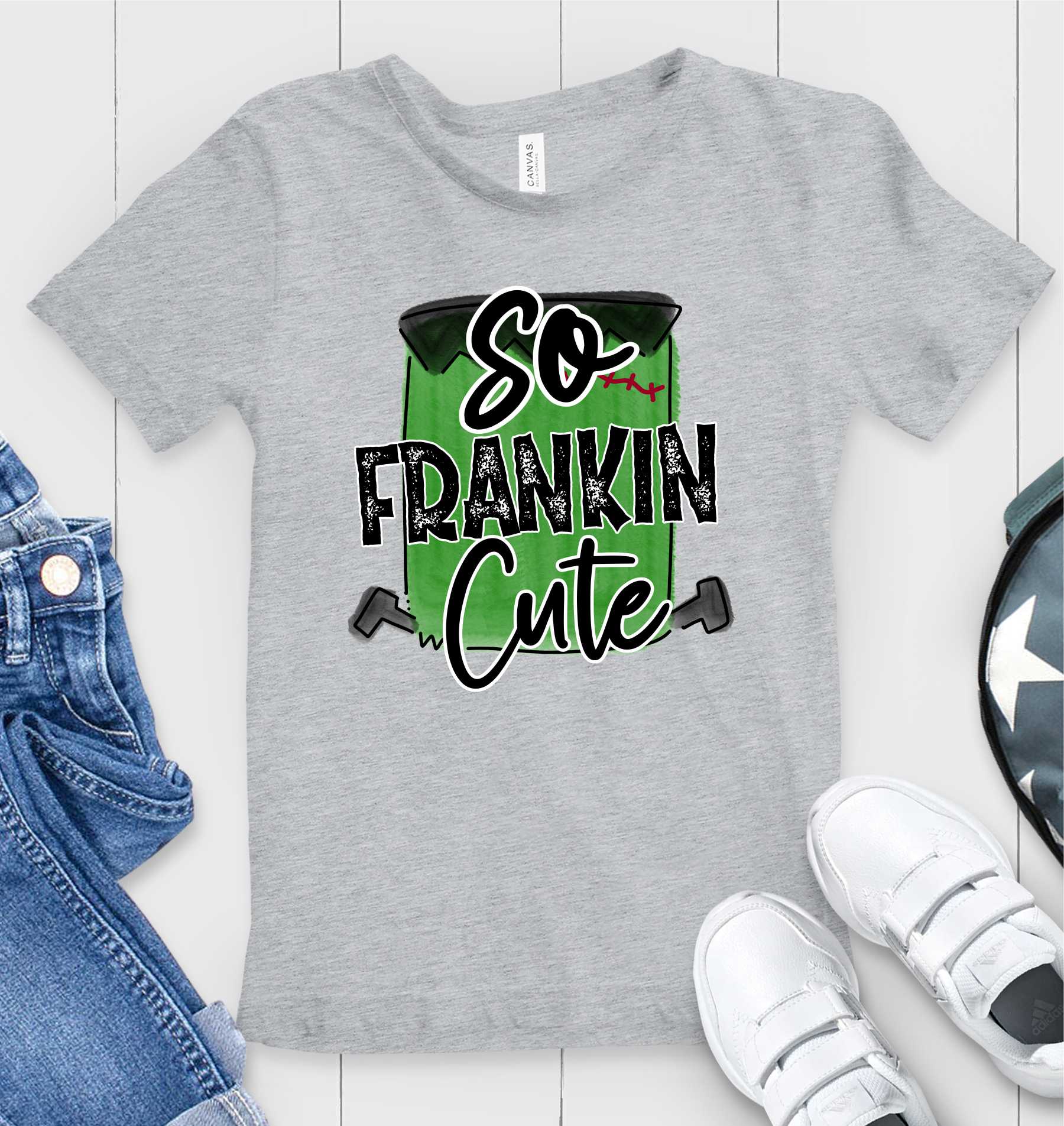 So Frankin Cute Graphic Tee featuring a unique design on a soft unisex t-shirt.