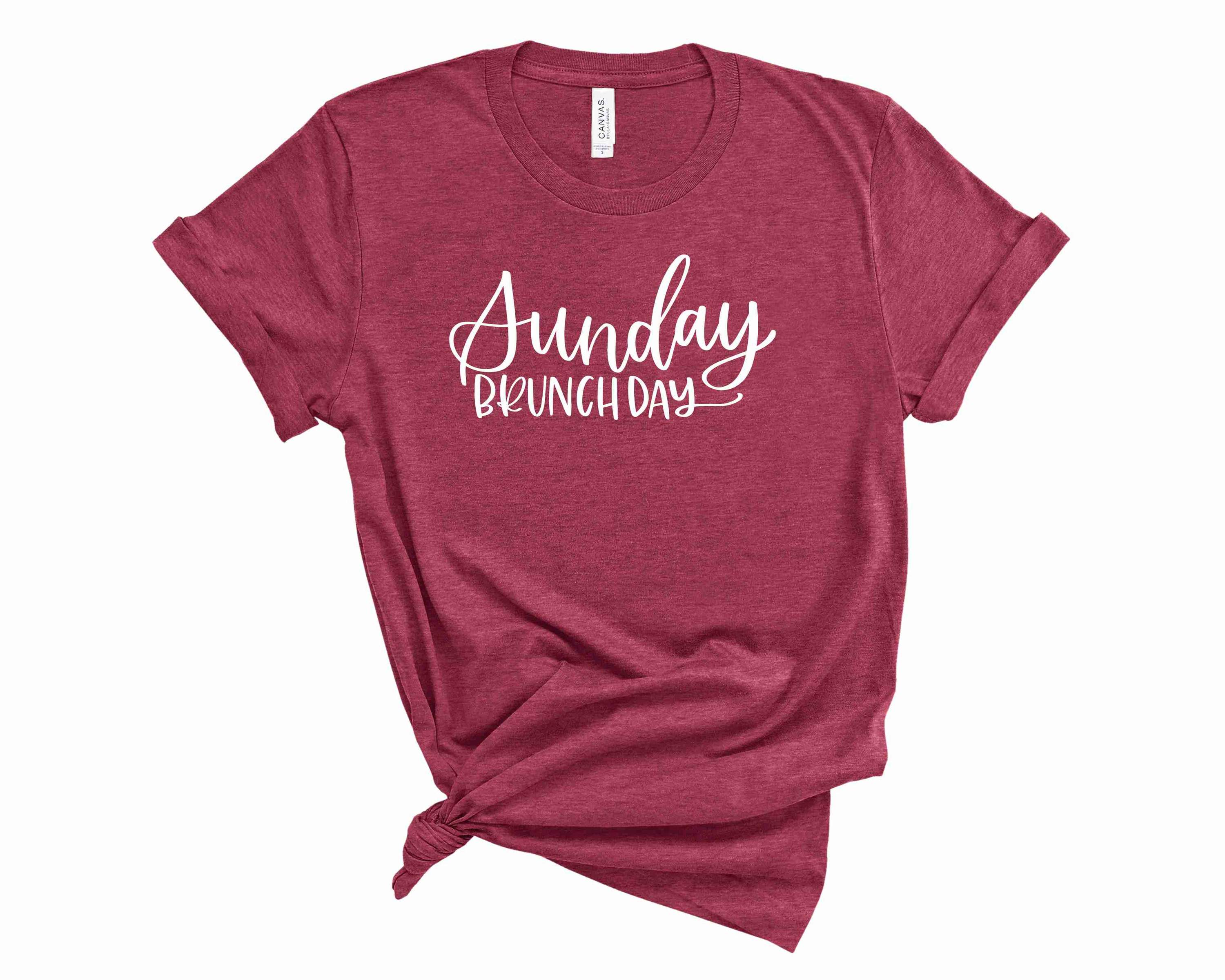 A stylish unisex graphic tee featuring a brunch-themed design, perfect for casual outings.