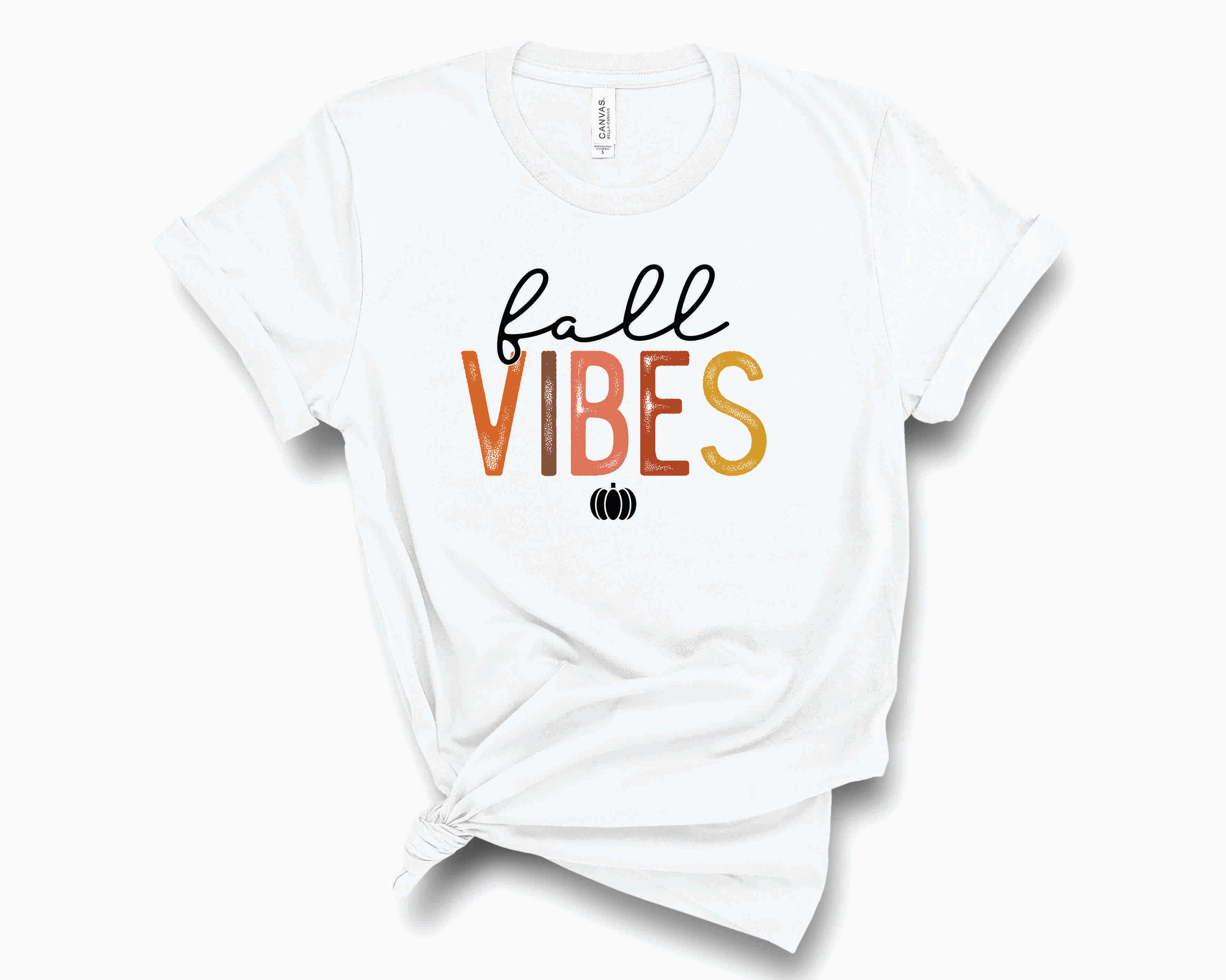 A unisex vintage graphic tee featuring fall-themed designs in warm colors, perfect for casual wear.