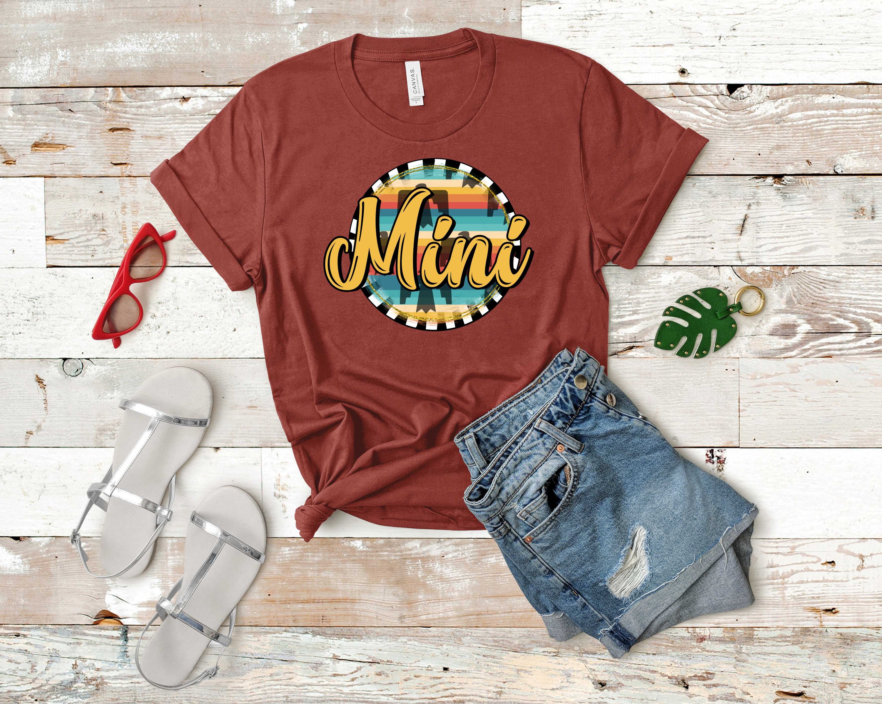 Western MINI Graphic Tee featuring a trendy design, perfect for casual wear.