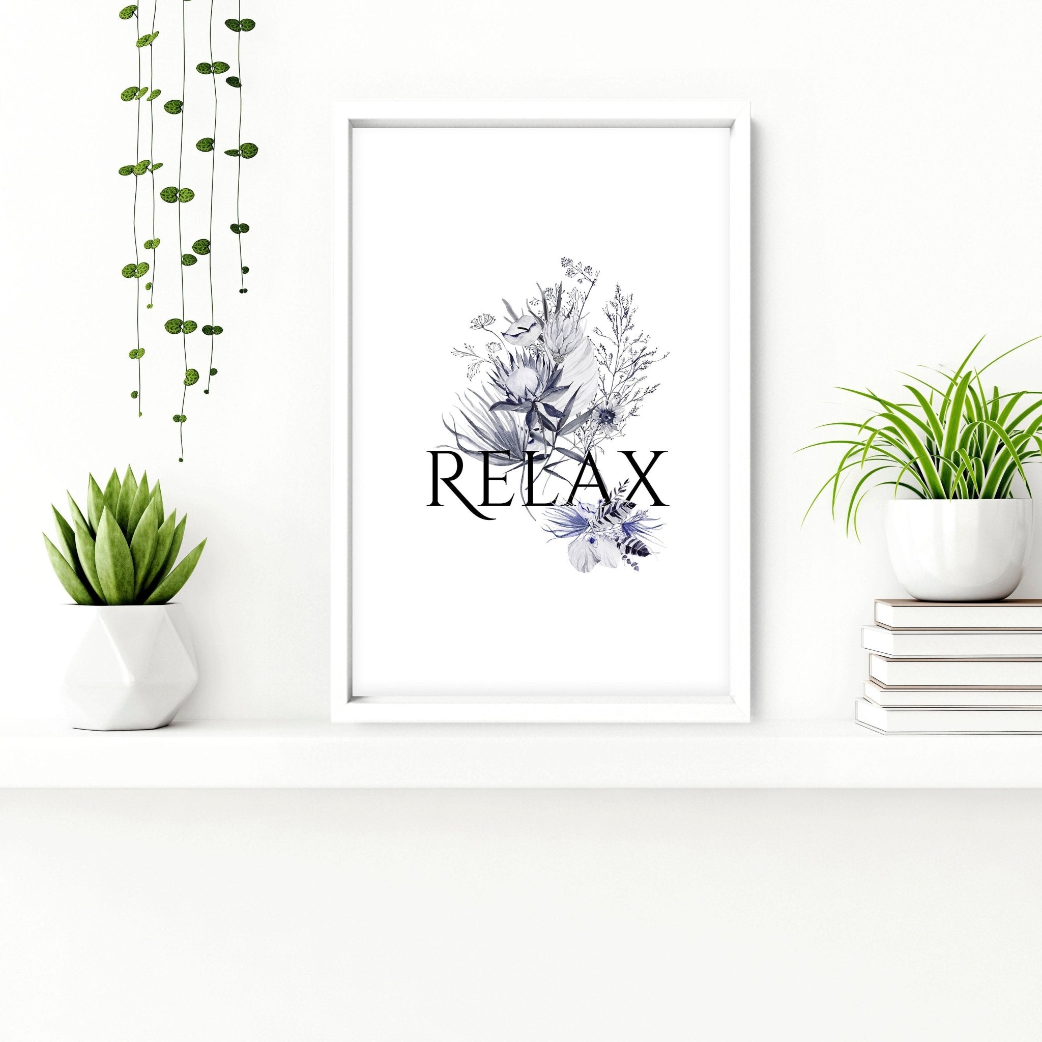 Set of 3 rustic wall art prints for country bathroom decor, featuring charming botanical designs on premium photo paper.