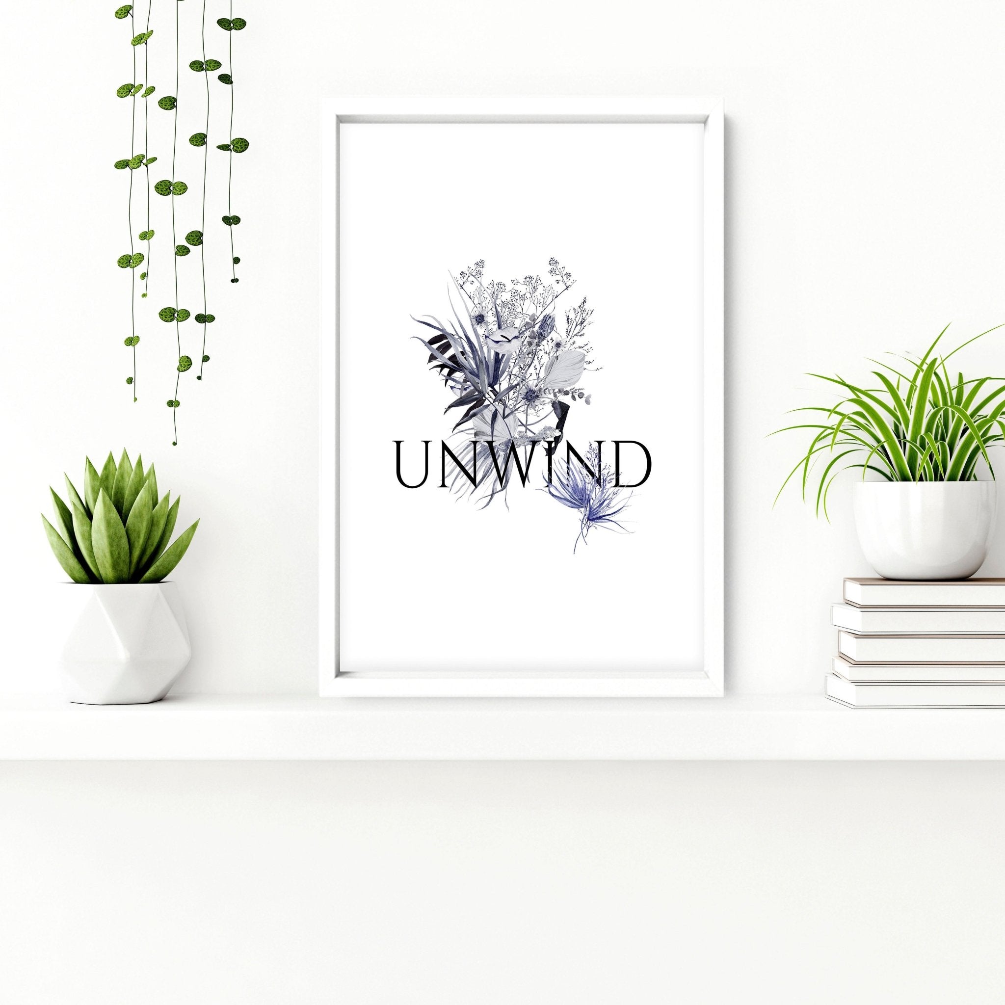 Set of 3 rustic wall art prints for country bathroom decor, featuring charming botanical designs on premium photo paper.