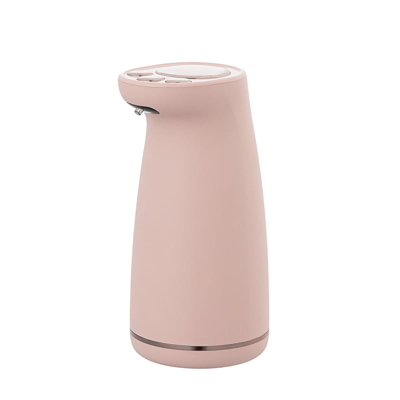 Intelligent Soap Dispenser in cartoon style, showcasing its automatic foam dispensing feature and compact design.
