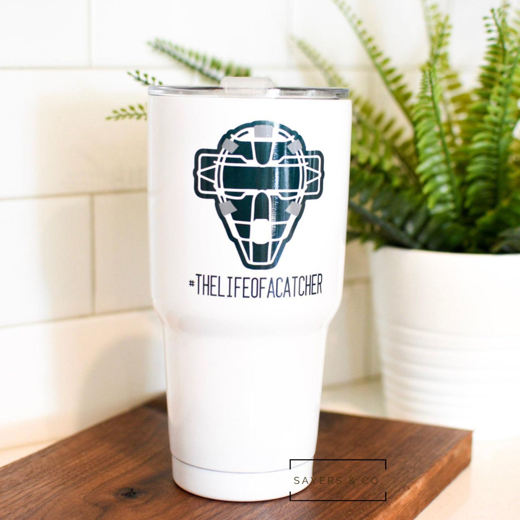 20oz and 30oz white stainless steel sublimation tumblers with metal straws, ideal for custom designs.