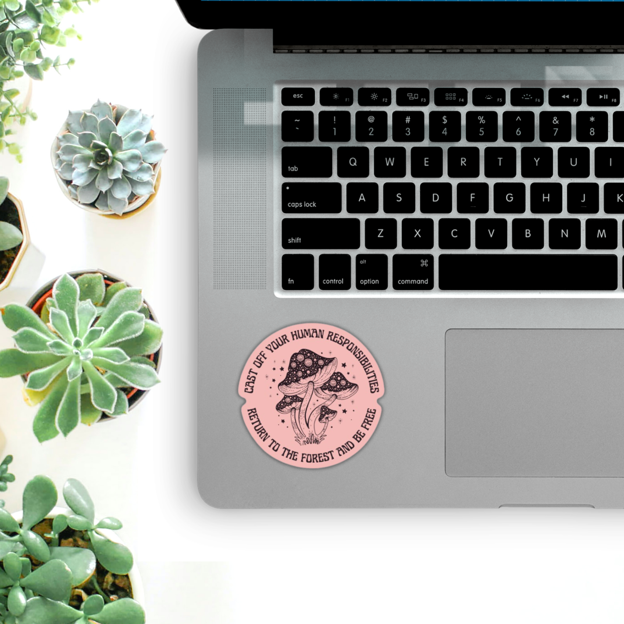 A collection of four anti-capitalism vinyl stickers featuring bold designs and messages, perfect for personalizing laptops and water bottles.