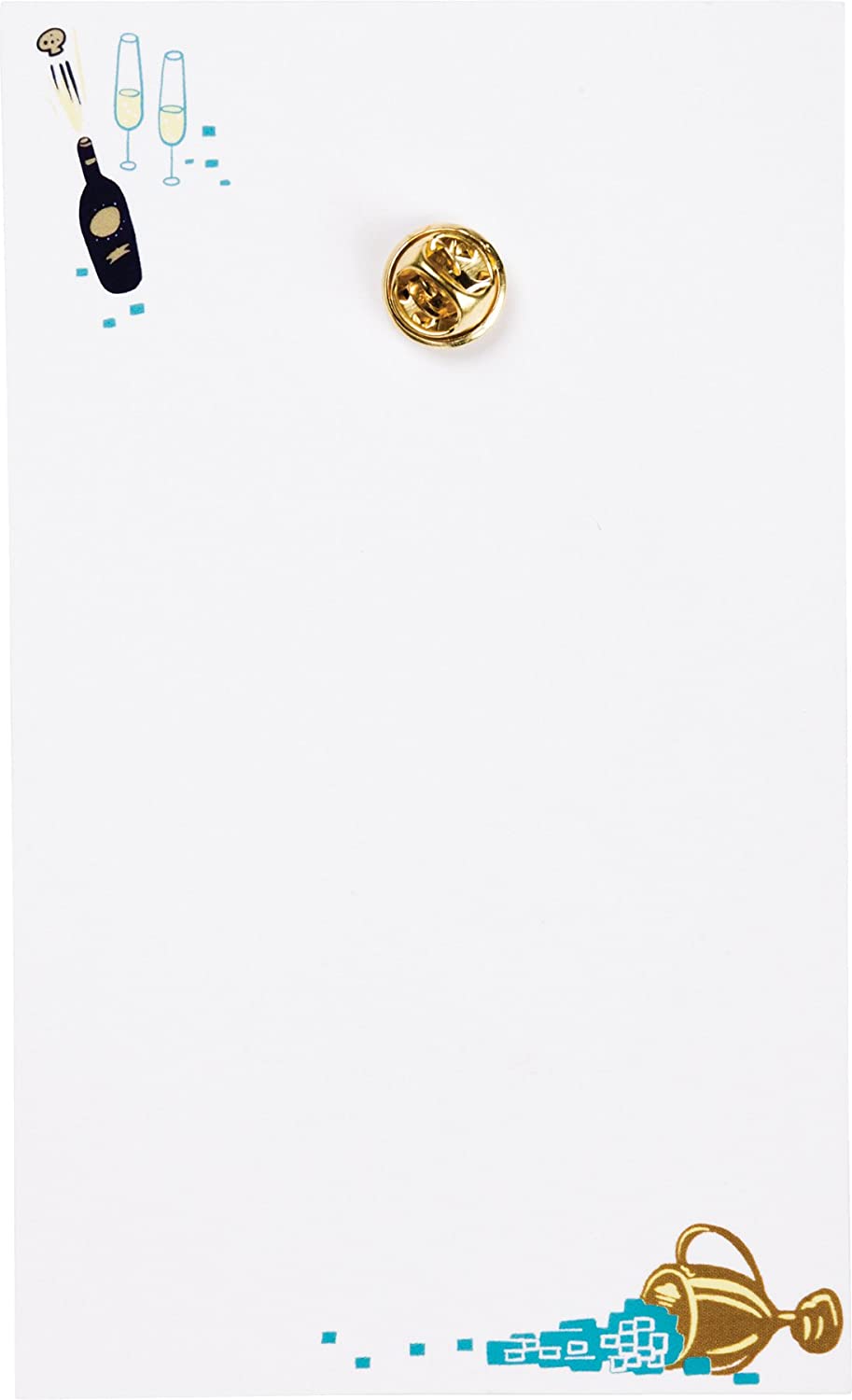 Best Mom Ever Trophy Enamel Pin on a gift card, showcasing a trophy design with vibrant colors.