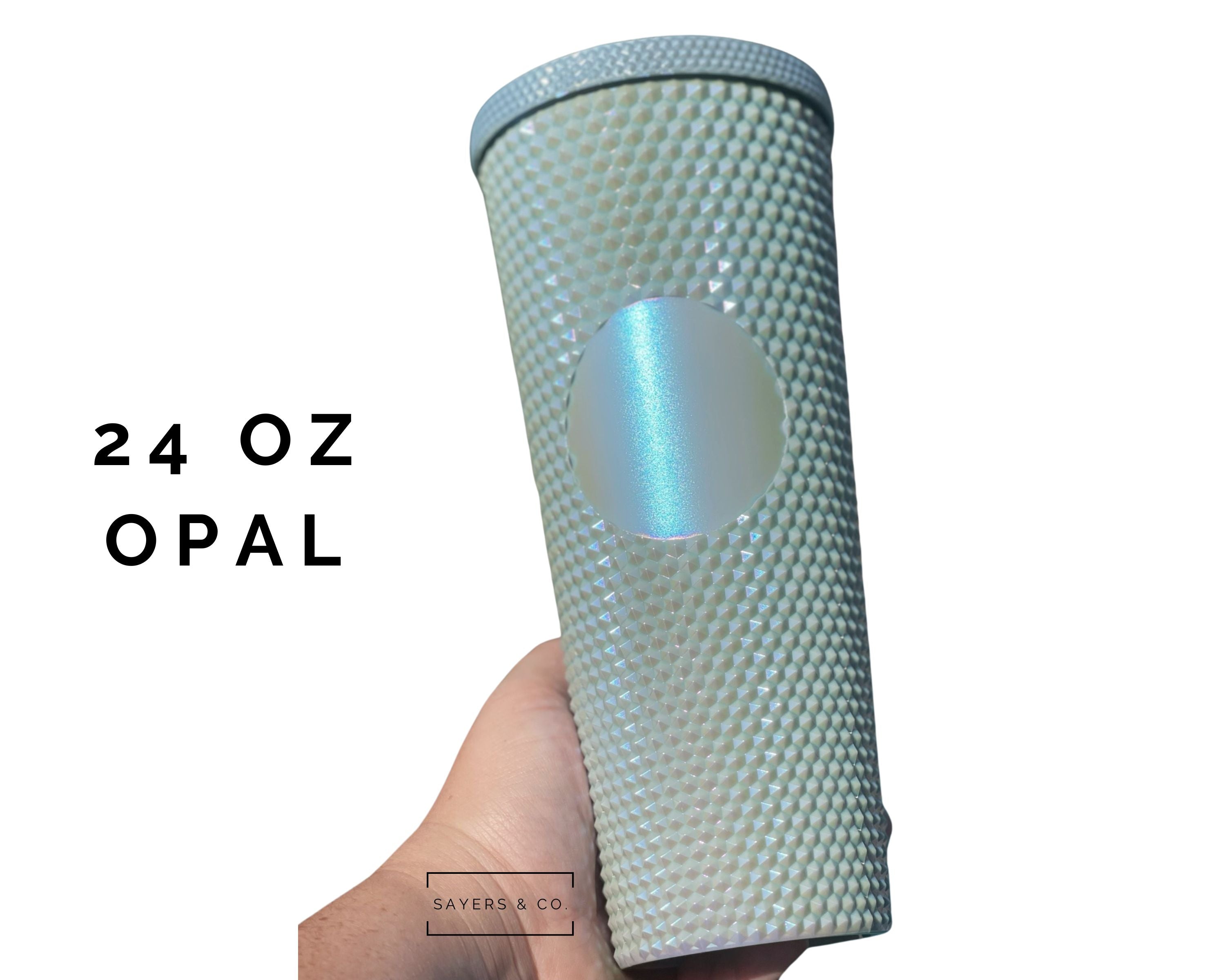 Custom Studded 24oz Double Walled Tumbler with Fall Yall Cowboy design, featuring a lid and straw, perfect for stylish hydration.