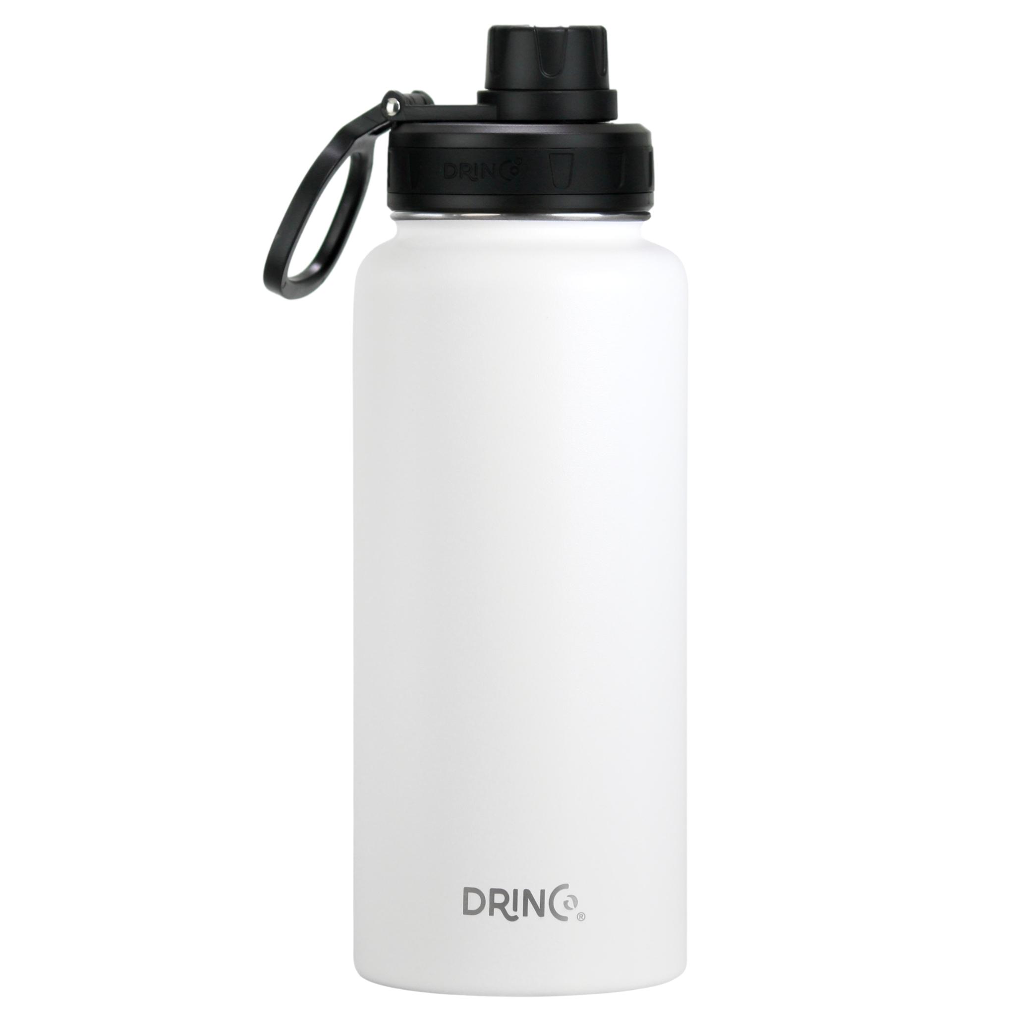 White reusable water bottle.