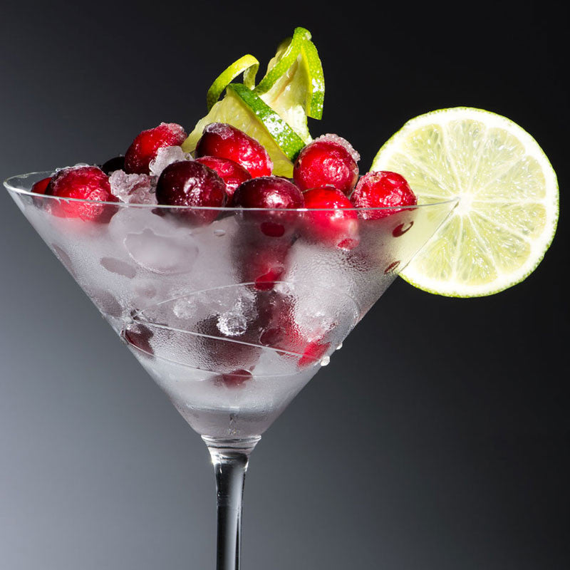 Set of two Galaxy Spirals Martini Glasses with intricate spiral design and crystal stones, elegantly displayed in a gift box.