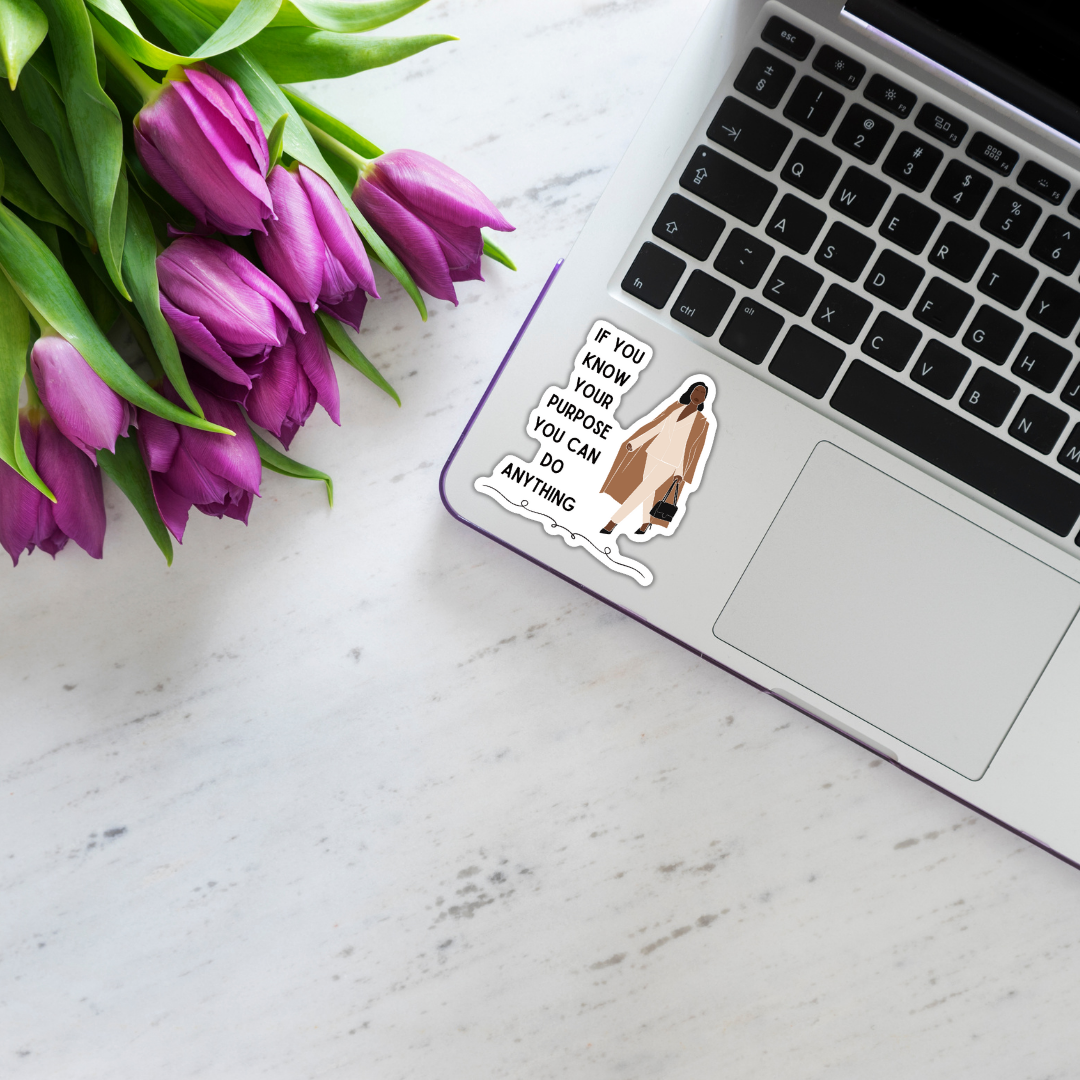 A vibrant sticker bundle featuring empowering quotes for women, ideal for personalizing laptops, phones, and water bottles.