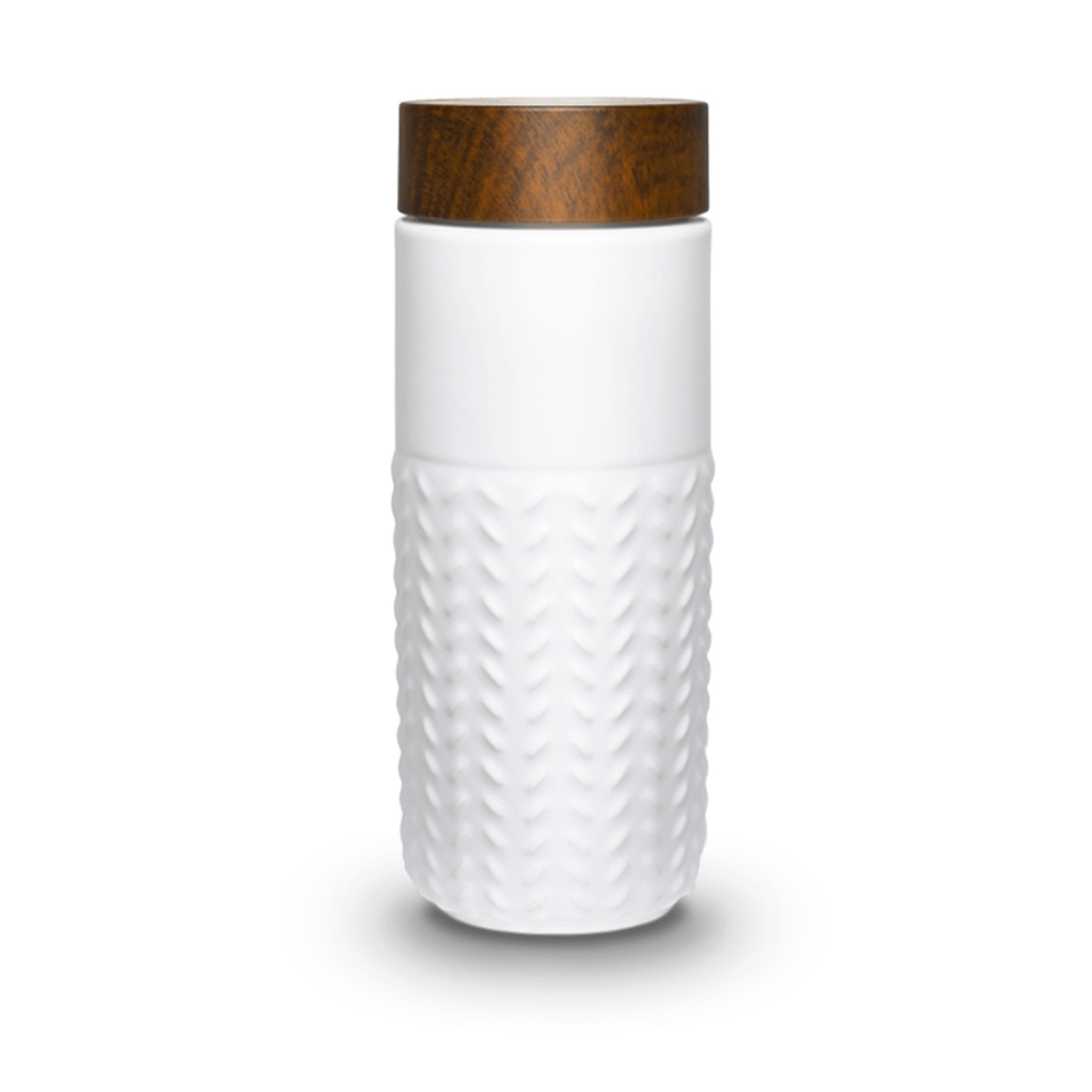 One-O-One Flying to the Clouds Tumbler showcasing its embossed checkered design, available in six trendy colors with a walnut wood-effect lid.