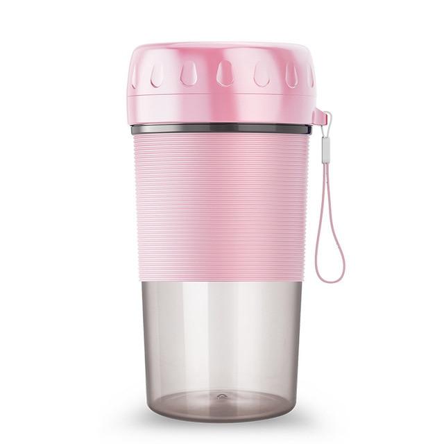 Portable Personal Juice Blender and Smoothie Maker in a sleek design, showcasing its compact size and USB charging feature, perfect for on-the-go blending.