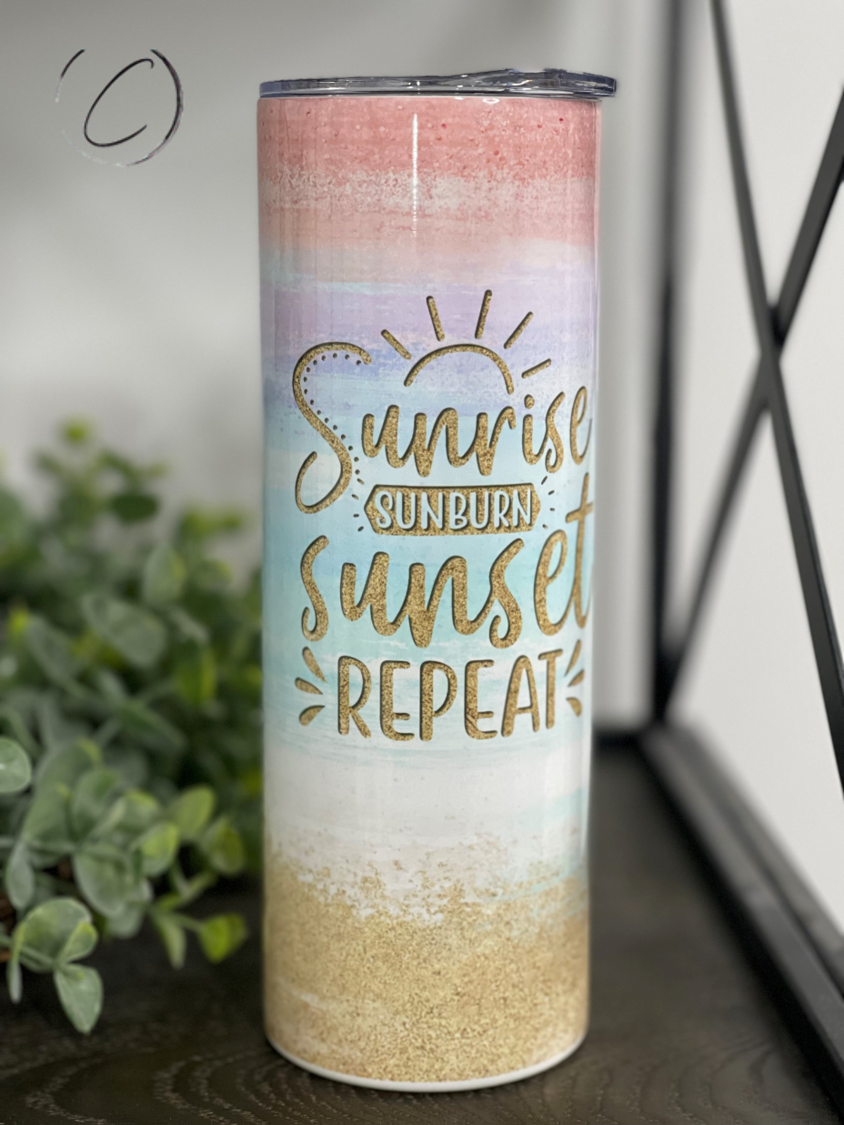 Main Sunrise, Sunburn 20oz Skinny Tumbler image