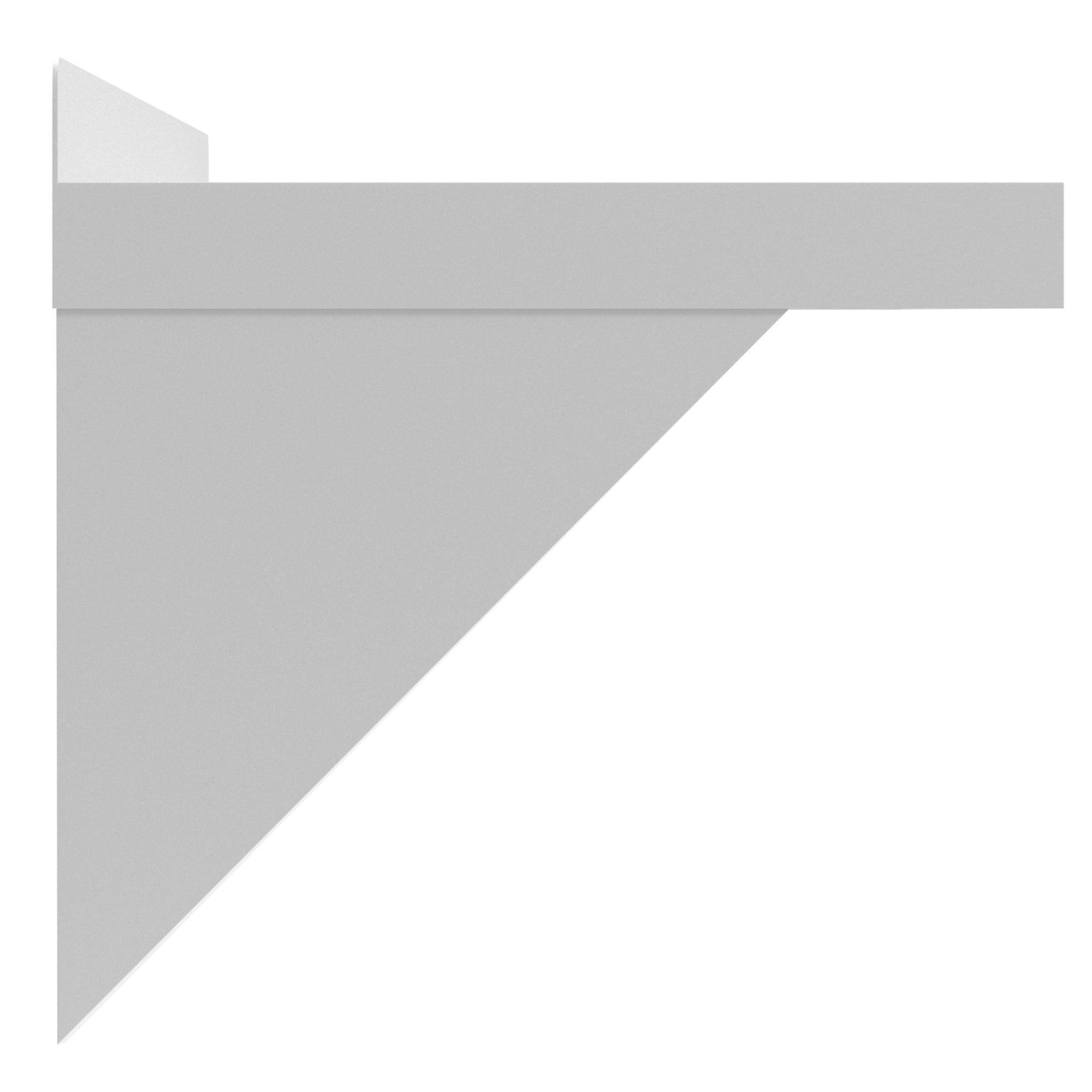 KoolMore 12" x 24" 18-Gauge Stainless-Steel Heavy Duty Wall Shelf with backsplash, showcasing its sturdy design and mounting brackets.