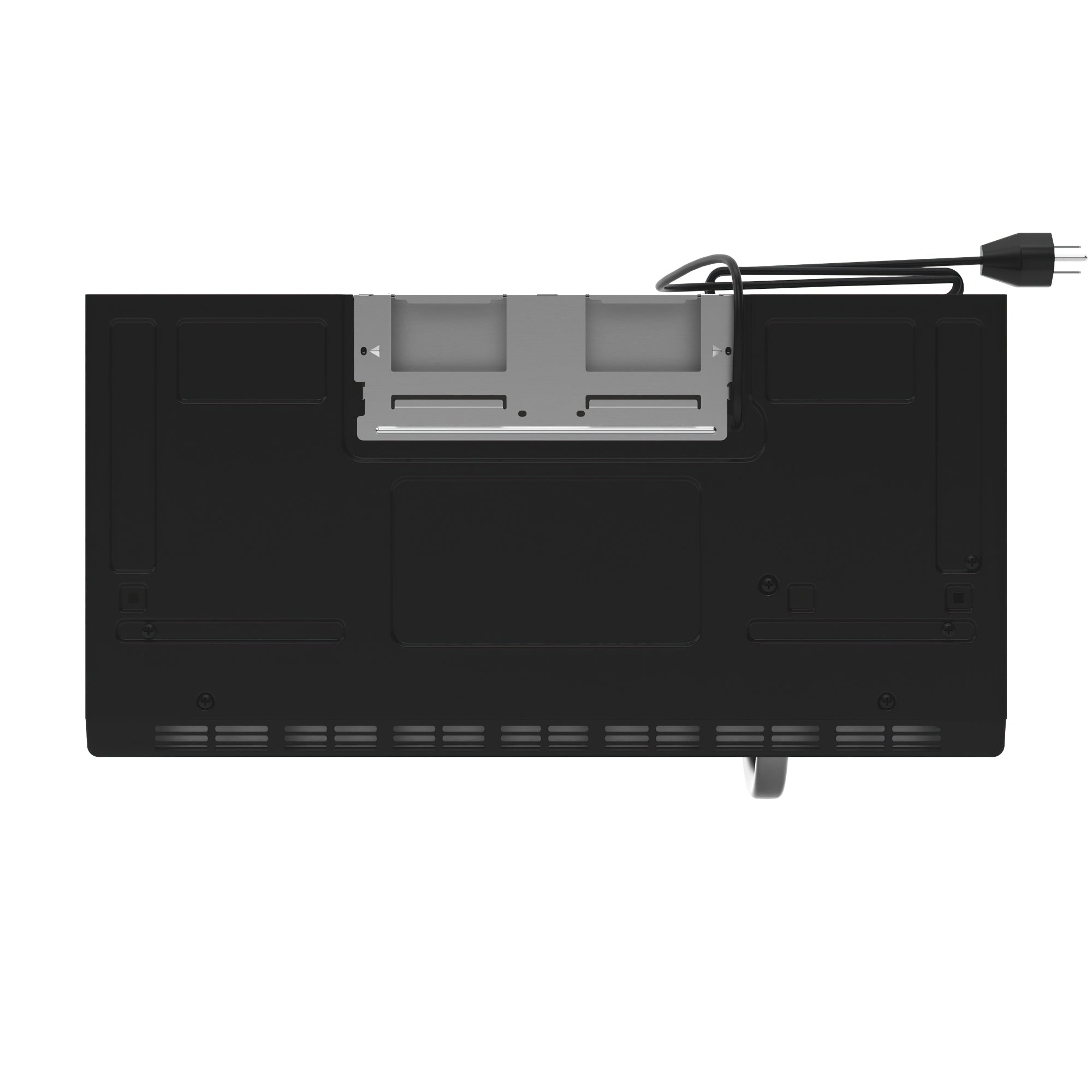 KoolMore 1.6 cu. ft. Over the Range Stainless Steel Microwave, featuring a sleek design and ergonomic pull-handle door.