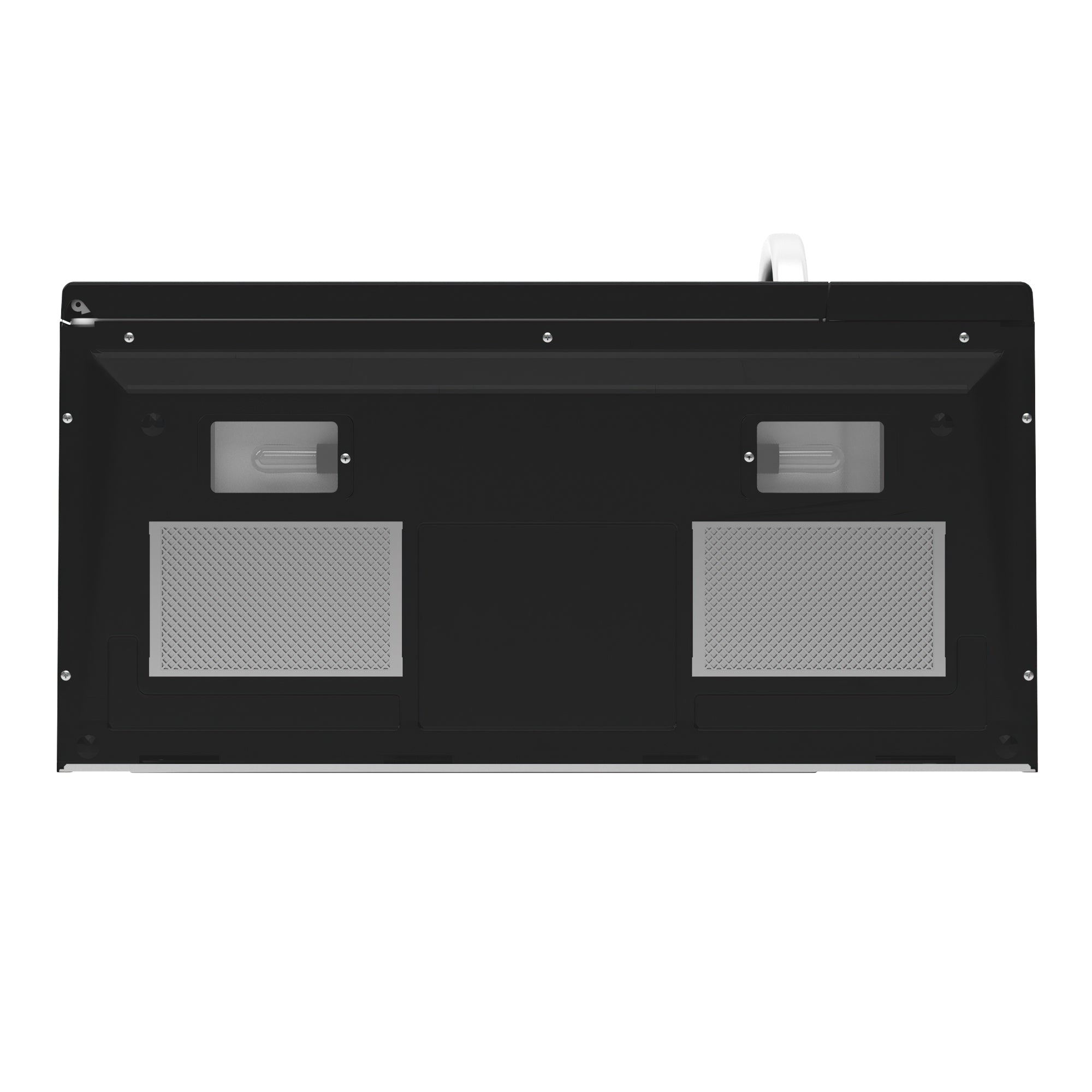 KoolMore 1.6 cu. ft. Over the Range Stainless Steel Microwave, featuring a sleek design and ergonomic pull-handle door.