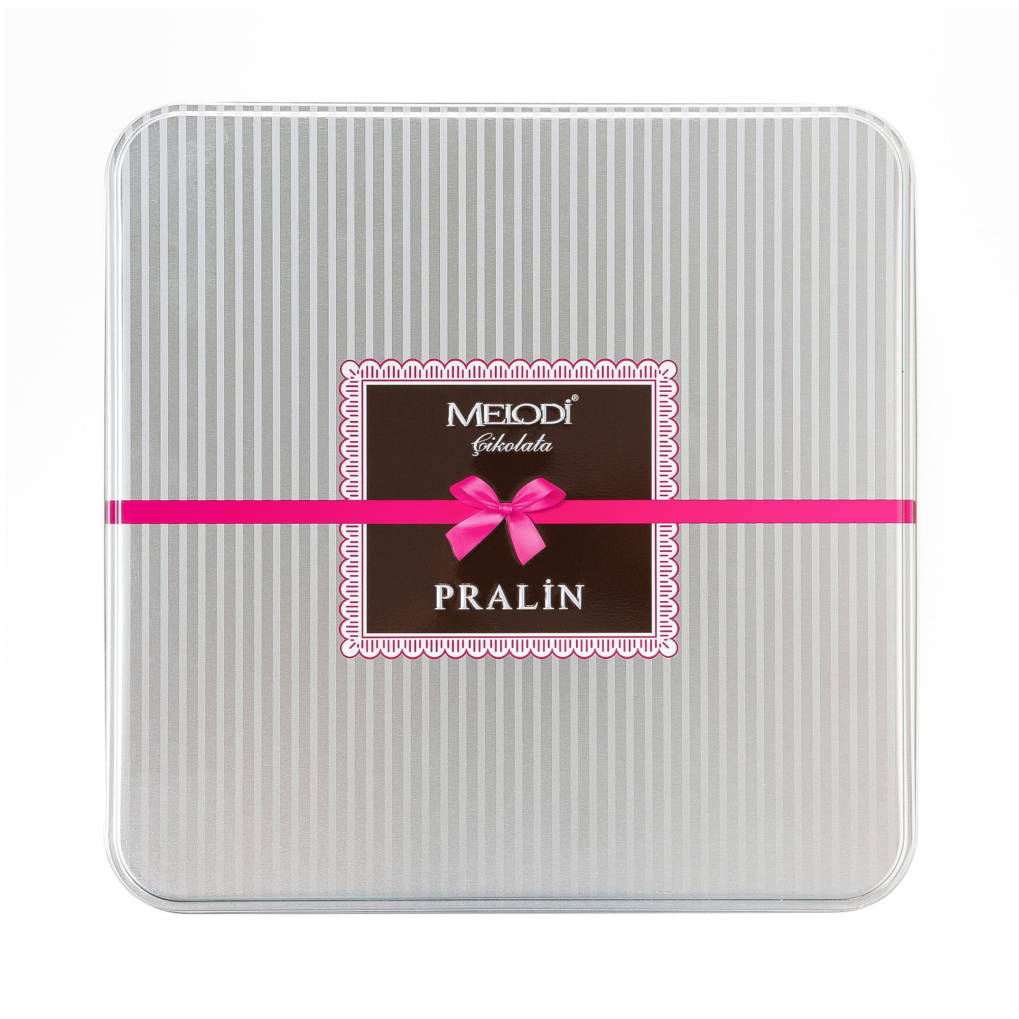 Assorted Dark Premium Quality Chocolate Tin Gift Box featuring various chocolates in an elegant tin design.