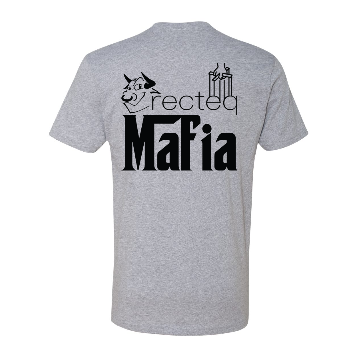 Back Print Mafia 1 Black Print t-shirt featuring a stylish back design and soft fabric.