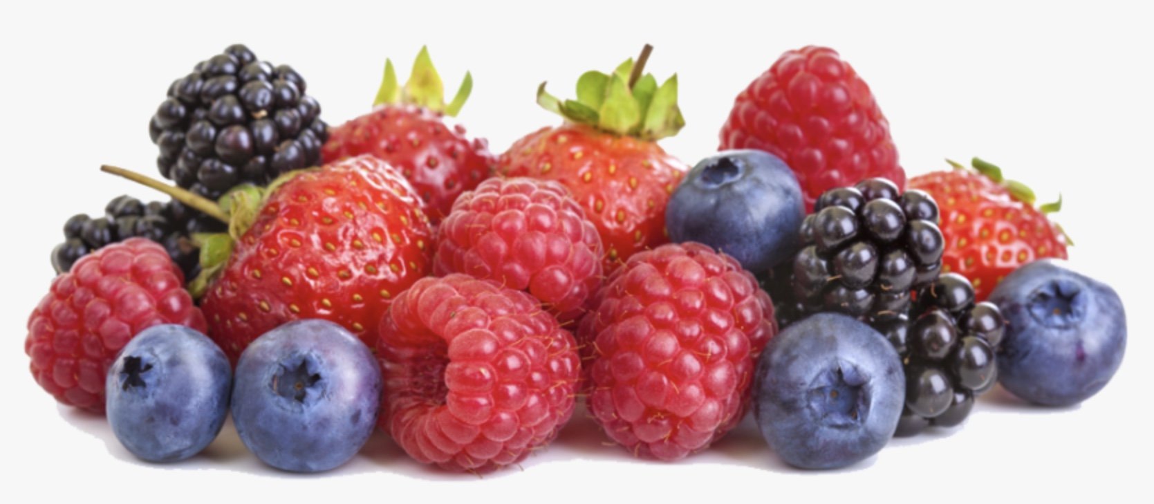 A colorful assortment of Very Berry Candy Cubes featuring strawberry, blueberry, raspberry, and blackberry flavors in a 6-pack tray.
