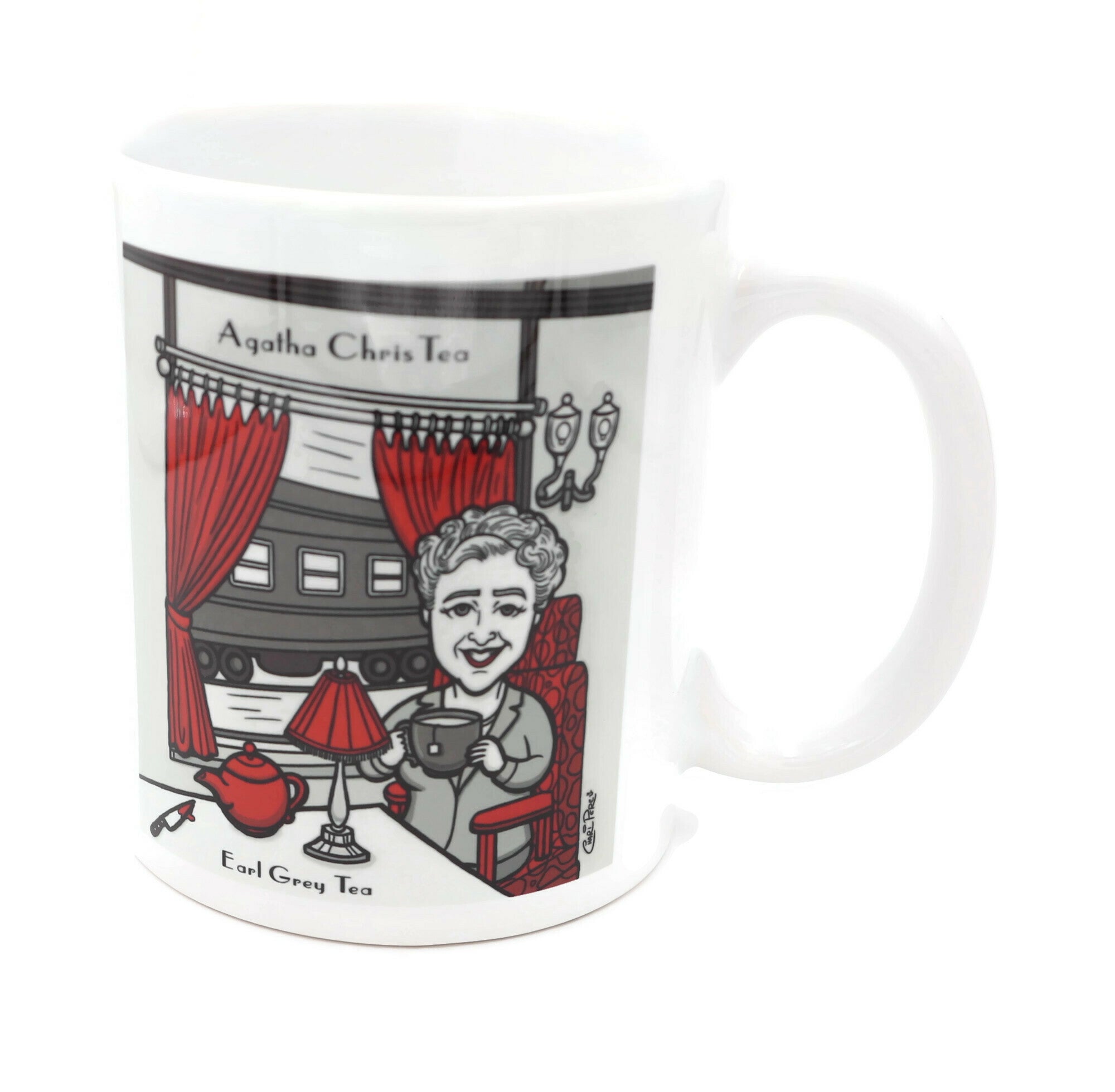 A collection of colorful ceramic mugs with unique designs, perfect for tea and coffee lovers.