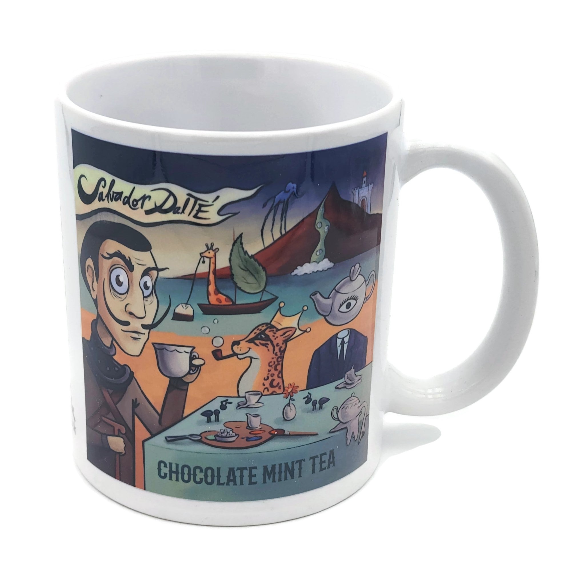 A collection of colorful ceramic mugs with unique designs, perfect for tea and coffee lovers.