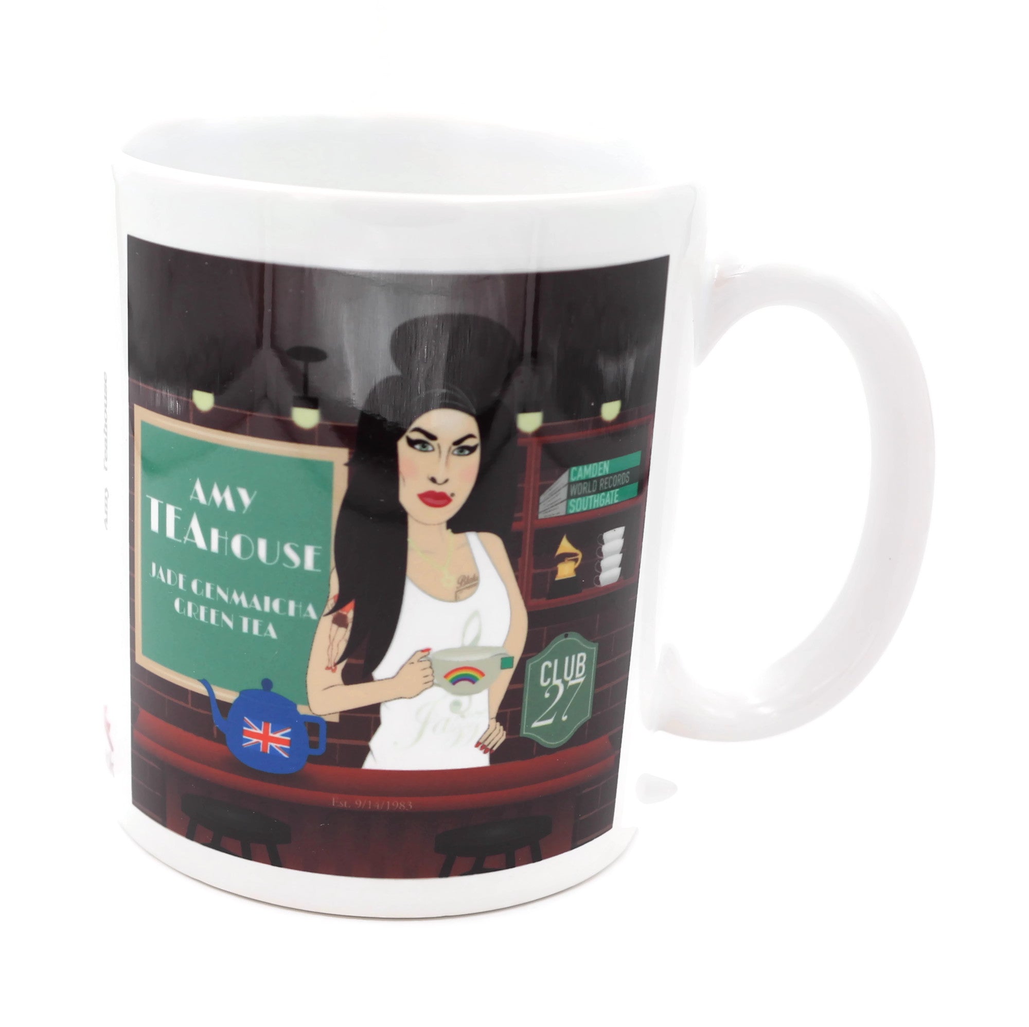 A collection of colorful ceramic mugs with unique designs, perfect for tea and coffee lovers.