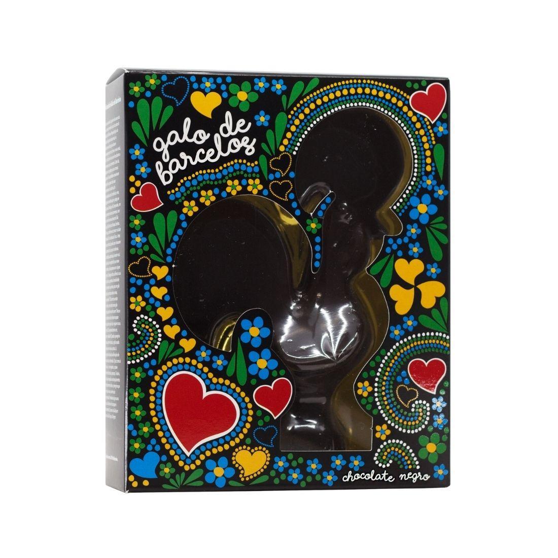 Dark Chocolate Barcelos Rooster, beautifully crafted with intricate details, perfect for gifting.